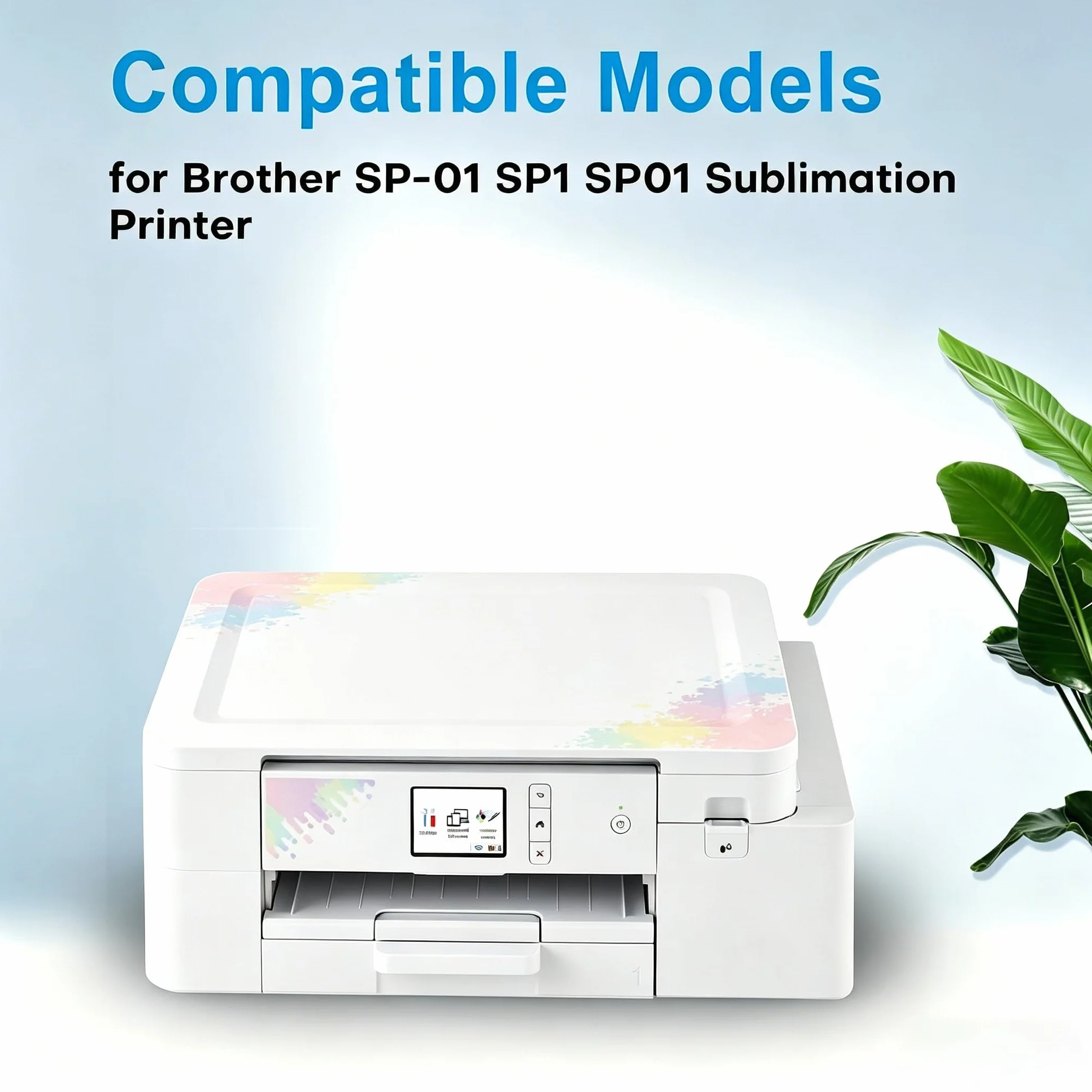 SP1 SP01 Sublimation Tintenpatrone Kompatibel für SP01BKS SP01CS SP01MS SP01YS für Brother SP1 SP01 SP-01 Sublimationsdrucker (4 Pack)