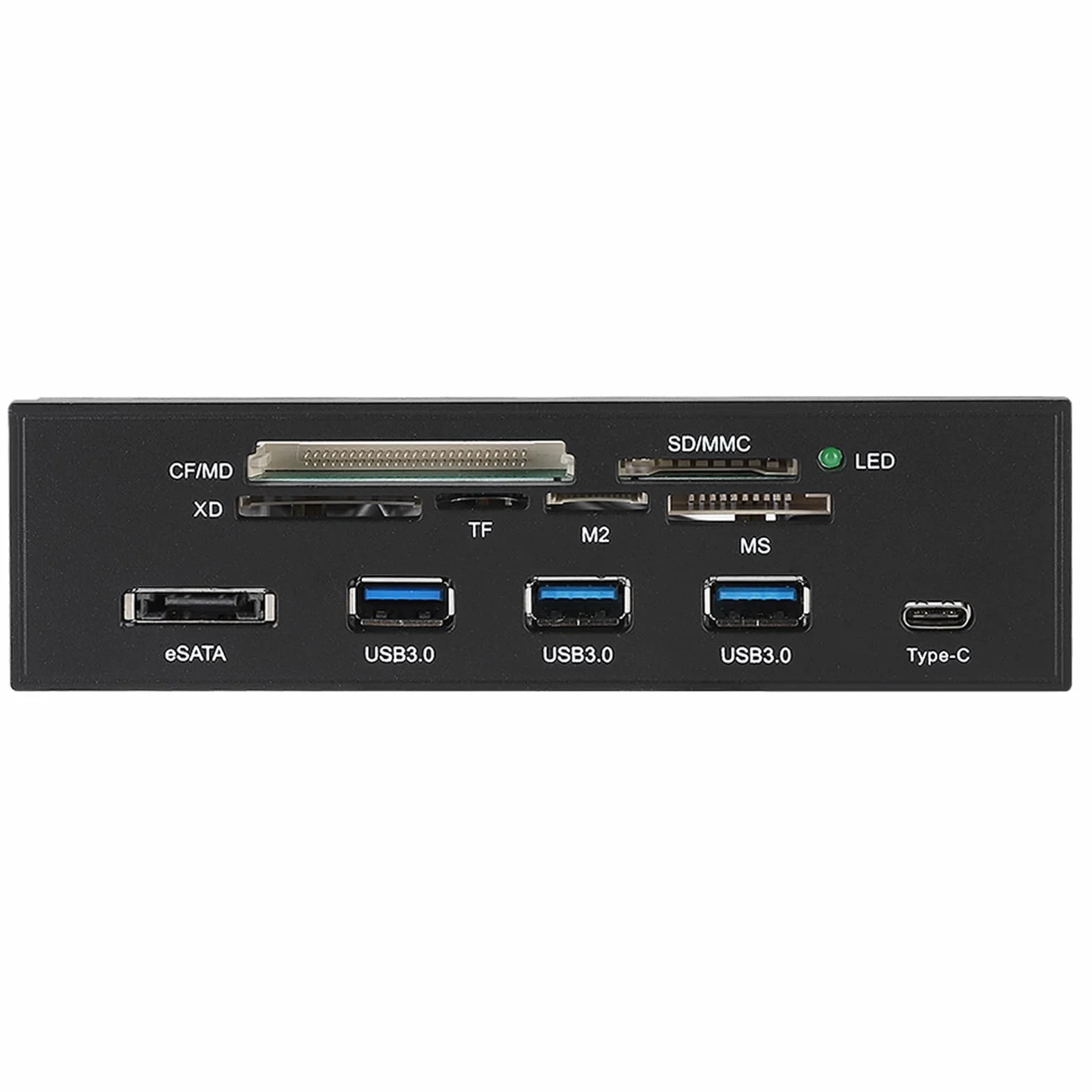 KIMISS 5,25 Zoll Multifunktionales Internes Kartenleser-Dashboard, PC-Frontplatte mit Hochgeschwindigkeits-USB 3.0-Schnittstelle.