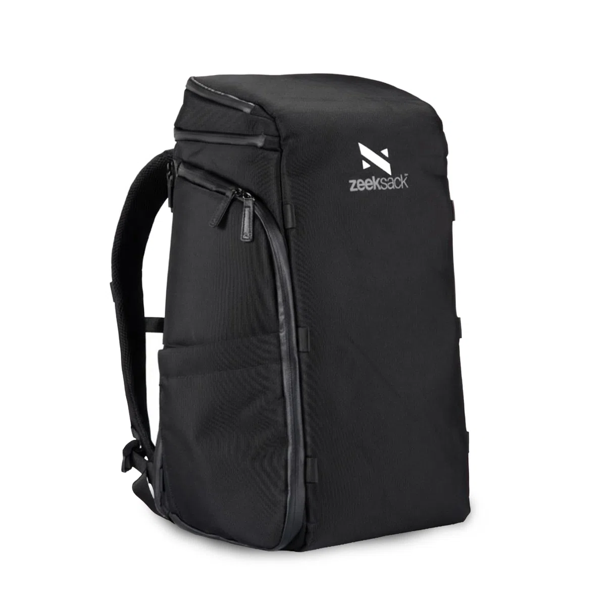 Zeeksack Rucksack Schwarz 20L - The Organizer Backpack & Reiserucksack mit Laptopfach, herausnehmbaren Trennern & Smart Pockets - Handgepäck-Rucksack fürs Flugzeug, Arbeit, Fitness & Wochenendtrips