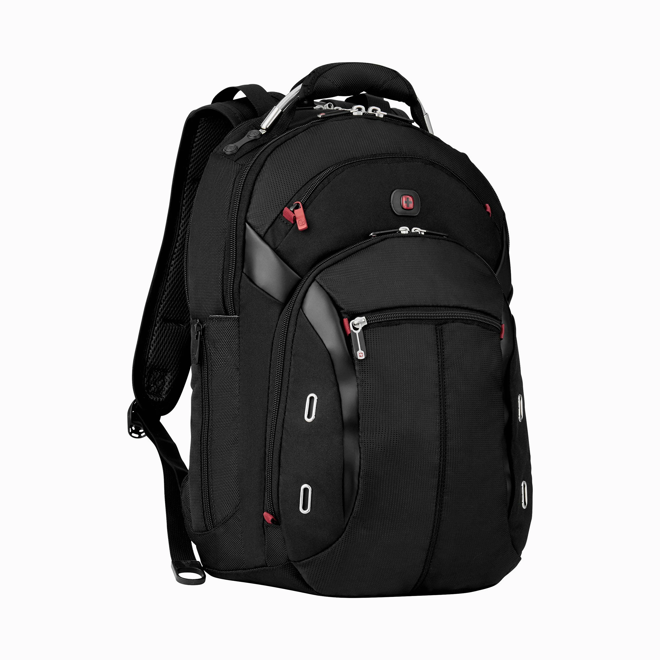 WENGER Gigabyte Laptop-Rucksack mit Tabletfach, Notebook bis 16 Zoll, Tablet bis 10 Zoll, Organizer, 17 l, Damen Herren, Business Uni Schule Reisen, Schwarz, 600627