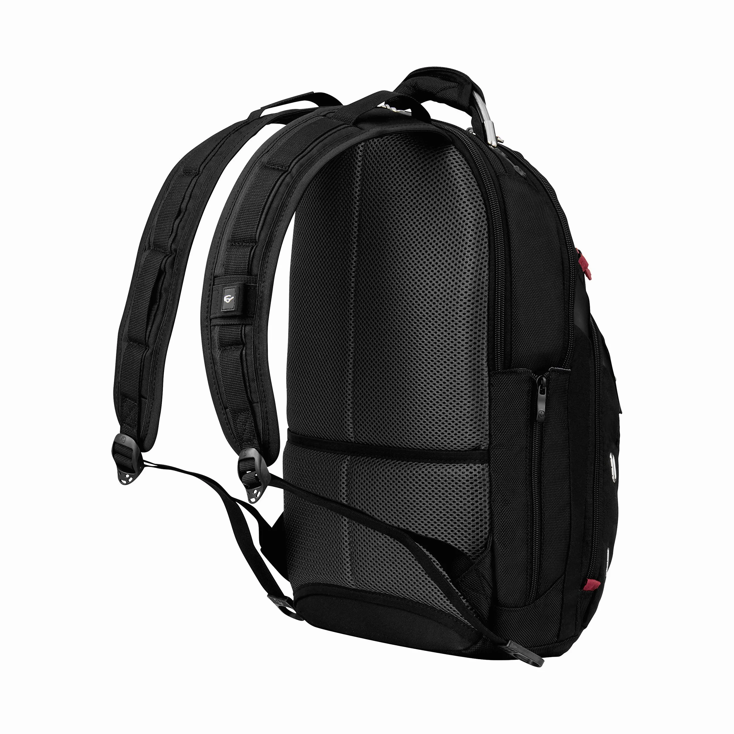 WENGER Gigabyte Laptop-Rucksack mit Tabletfach, Notebook bis 16 Zoll, Tablet bis 10 Zoll, Organizer, 17 l, Damen Herren, Business Uni Schule Reisen, Schwarz, 600627