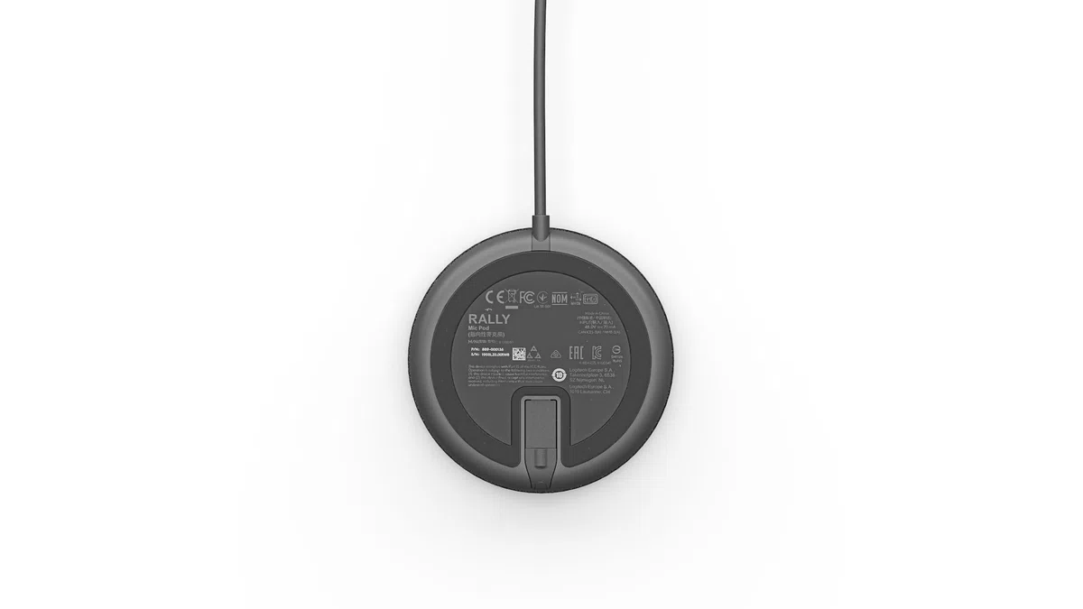 Logitech Rally Mikrofon Rally Mic Pod Schwarz