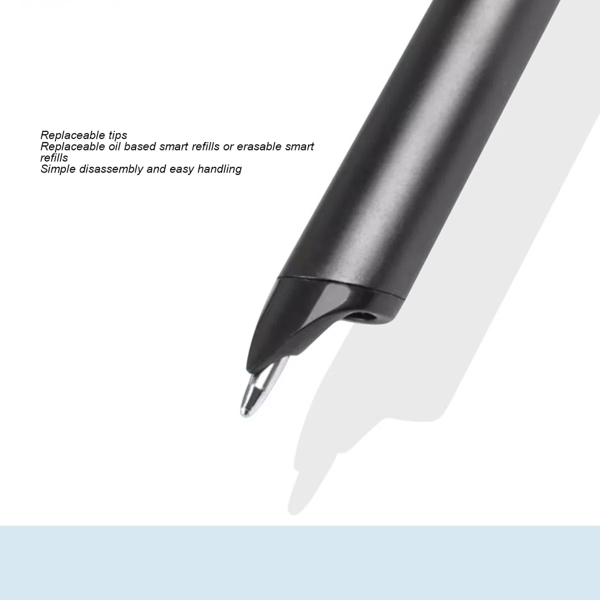 Dpofirs Digitales Notizbuch mit Smart Pen, Echtzeit -Synchronisation, Textkonvertierung über Bluetooth, Handschrift für Text, 80 -Seiten -Schreibsatz für Telefone Tablets (Black)