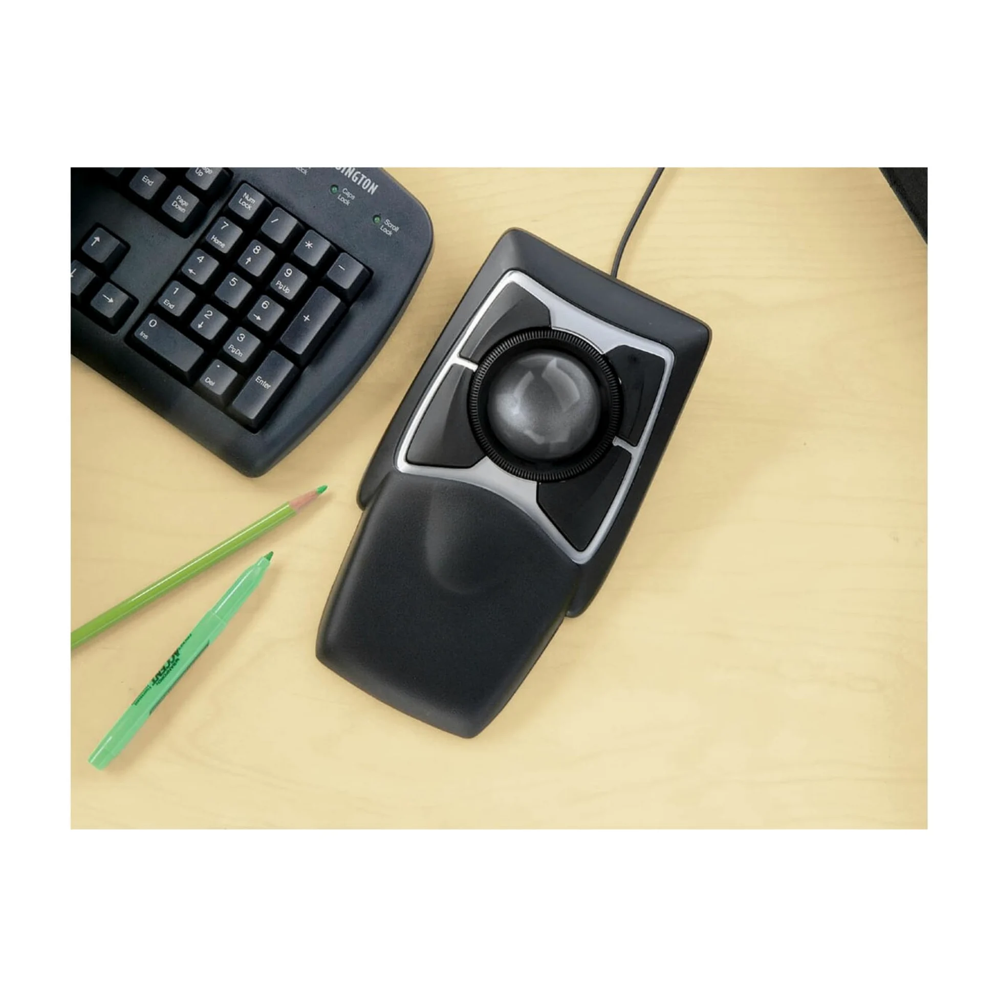 Kensington 64325 - Maus mit optischem Trackball Expert Schwarz