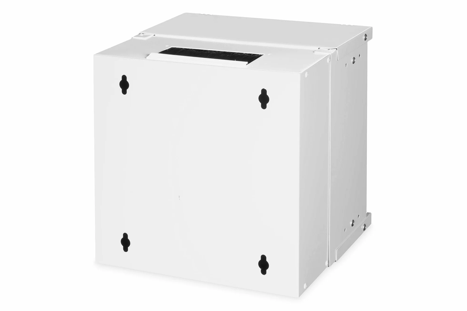 DIGITUS Netzwerkschrank – 10 Zoll 6HE – Unmontiert – SOHO PRO – Grau | 254 mm Nutztiefe – 325 x 315 x 300 mm HxBxT – Traglast 30 kg – Wandmontage – Glastür
