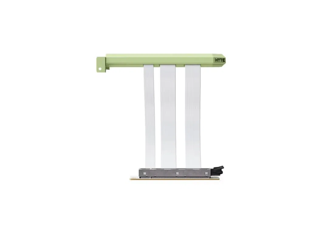 HYTE PCIe 5.0 Hyper Riser | Ästhetisch, schnell und stabil Gen 5 Riser Cable | Matcha Milk | Perfekt für Y70, Y60 und Y40