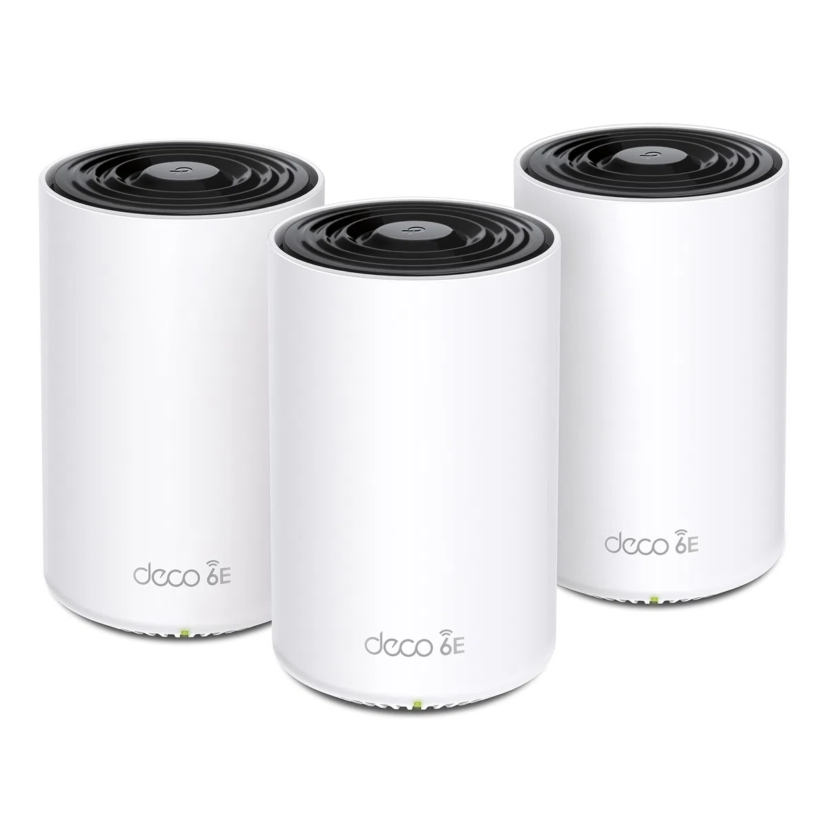 TP-Link Deco XE75 Mesh WLAN Set (3 Pack), 𝐖𝐢-𝐅𝐢 𝟔𝐄 AXE5400 Tri-Band Router & Repeater, 3× Gigabit Ports für jede Einheit, für Häuser mit 4-7 Schlafzimmern, Umfassender Jugendschutz, WPA3