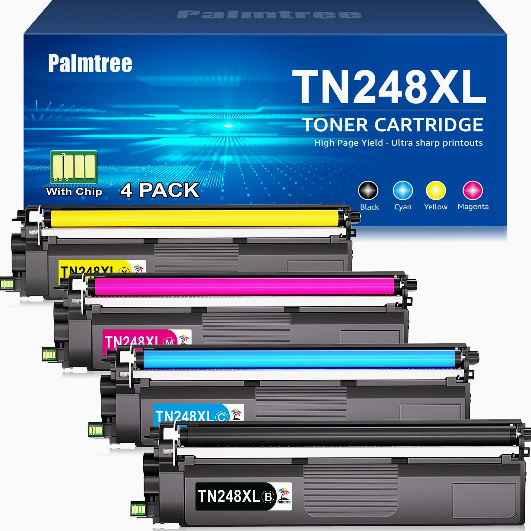 TN248XL TN248 Kompatibel für Brother MFC-L3760CDW Toner Brother MFC-L3740CDW Toner Brother MFC-L3740CDWE Brother DCP-L3560CDW TN 248 Brother DCP-L3520CDWE MFC-L8390CDW Brother HL-L3240CDW HL-L3220CWE