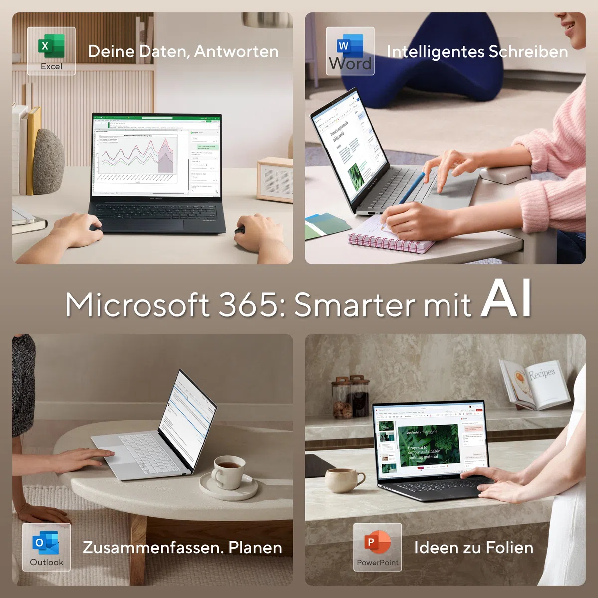 ASUS Zenbook Duo UX8406CA Laptop | 14" WUXGA 16:10 OLED Touch Display | Intel Core Ultra 9 285H | 16GB RAM | 1TB SSD | Intel Arc | Win11 Home | QWERTZ | Inkwell Gray