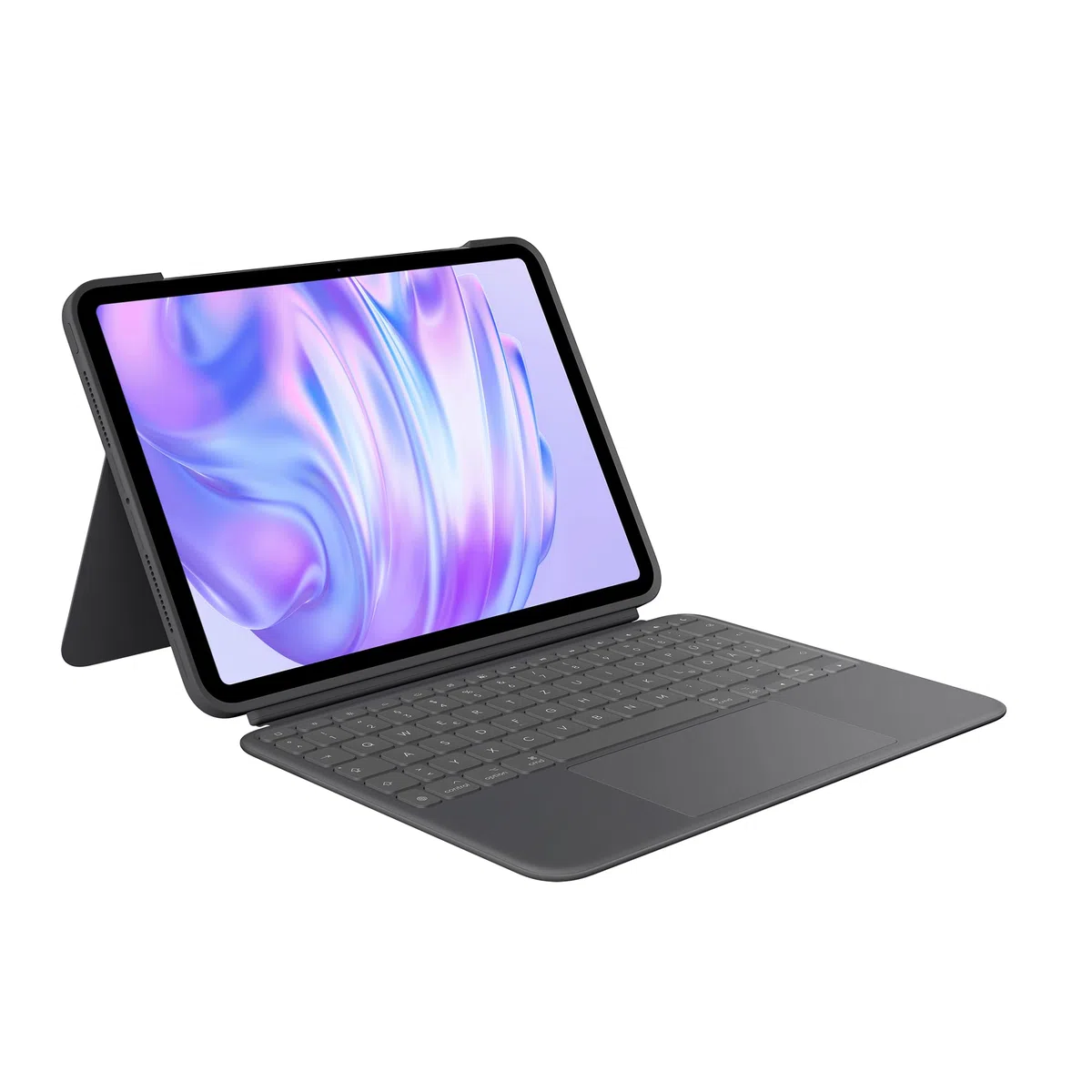Logitech Combo Touch iPad Pro 11 Zoll (M4 und M5) (2024 und 2025) Tastatur-Case – Abnehmbare Tastatur mit Hintergrundbeleuchtung und Halterung, komfortables Tippen, Multi-Use-Modus,DEU QWERTZ- Graphit