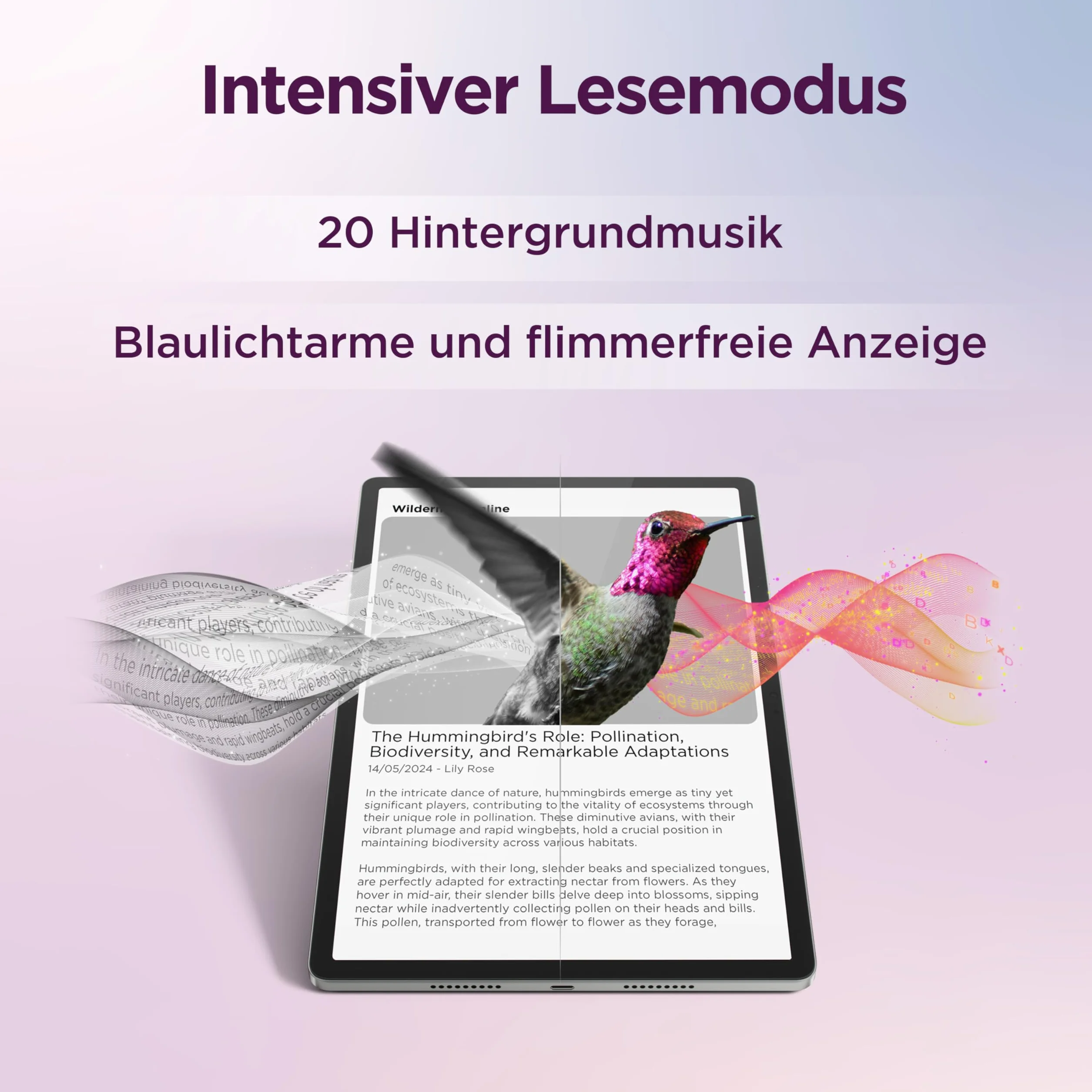 Lenovo Idea Tab Pro Tablet, 12.7" 3K Display, MediaTek Dimensity 8300, 8GB RAM, 256GB eMMC Speicher, Android, Luna Grau, inkl. Tab Pen Plus