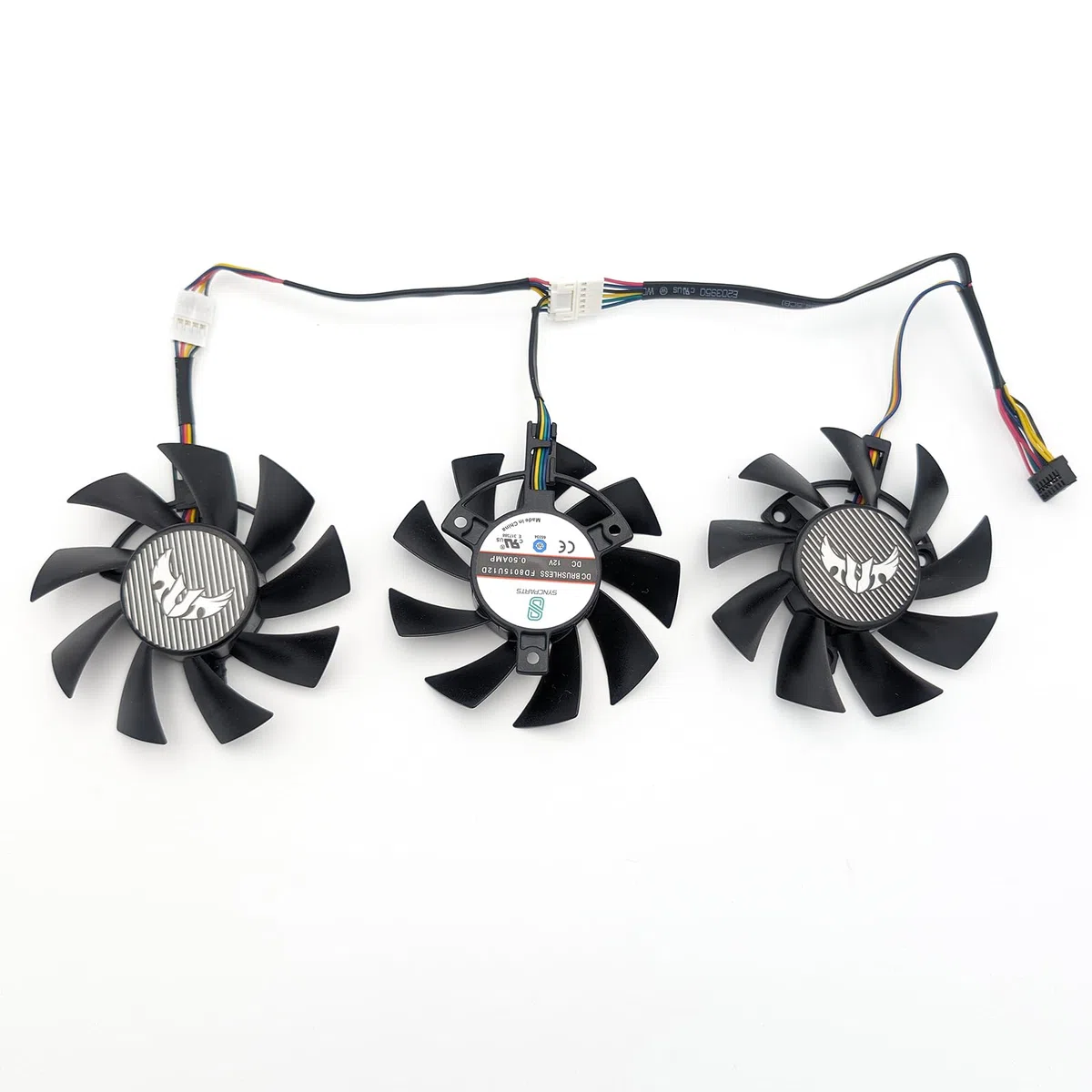 Lüfter für ASUS TUF Gaming X3 GeForce GTX 1660/1660 Ti/RX 5700/RX 5700 XT Grafikkarten - Ersatzlüfter, Grafikkartenlüfter (Set von 2, 75 mm, 7-Pin)