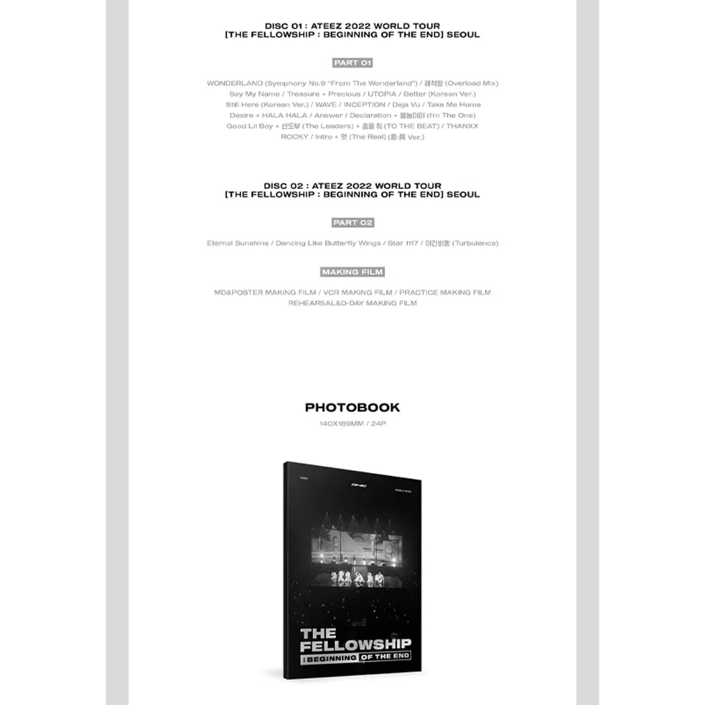 ATEEZ THE FELLOWSHIP : BEGINNING OF THE END SEOUL [Blu-ray]