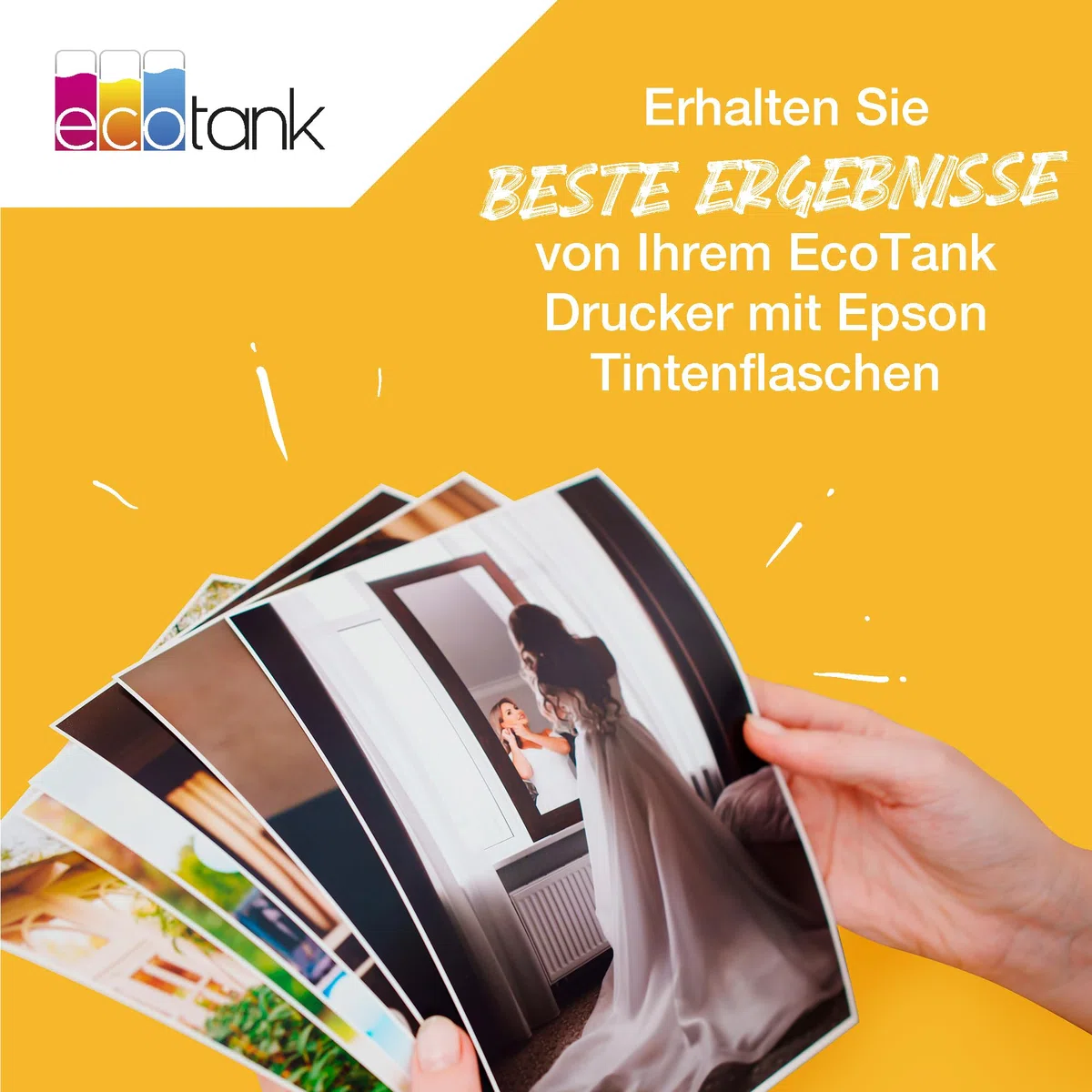 Epson EcoTank 104 Original Tintenflaschen 4x Farb-Multipack Schwarz Cyan Magenta Gelb