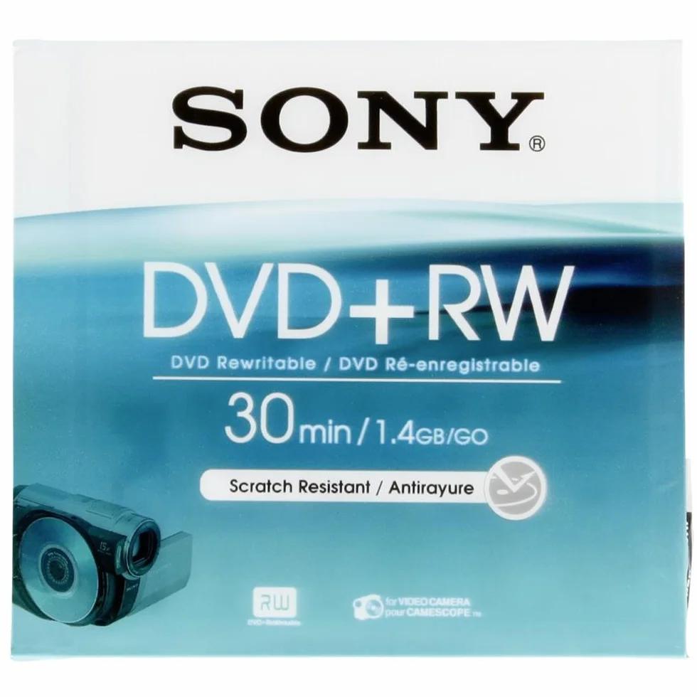 Sony - DVD+RW (rewritable) für DVD-Camcorder, 30 Minuten