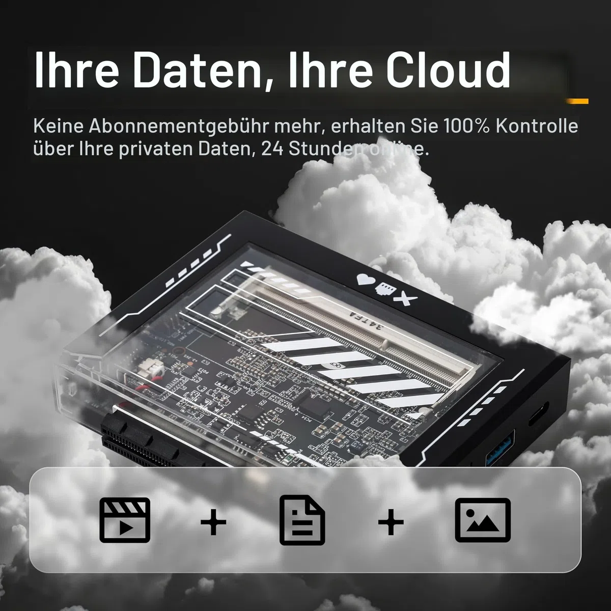 ZimaBlade 7700 Speicherpaket X86 Singleboard-Server PCIe x4 Gigabit-Ethernet 4K Netzwerkspeicher