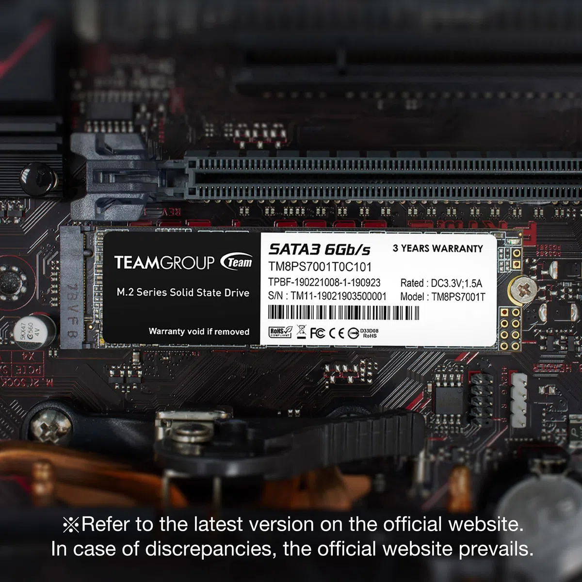 TEAMGROUP SSD M.2 1TB Team MS30 Typ 2280 TM8PS7001T0C101