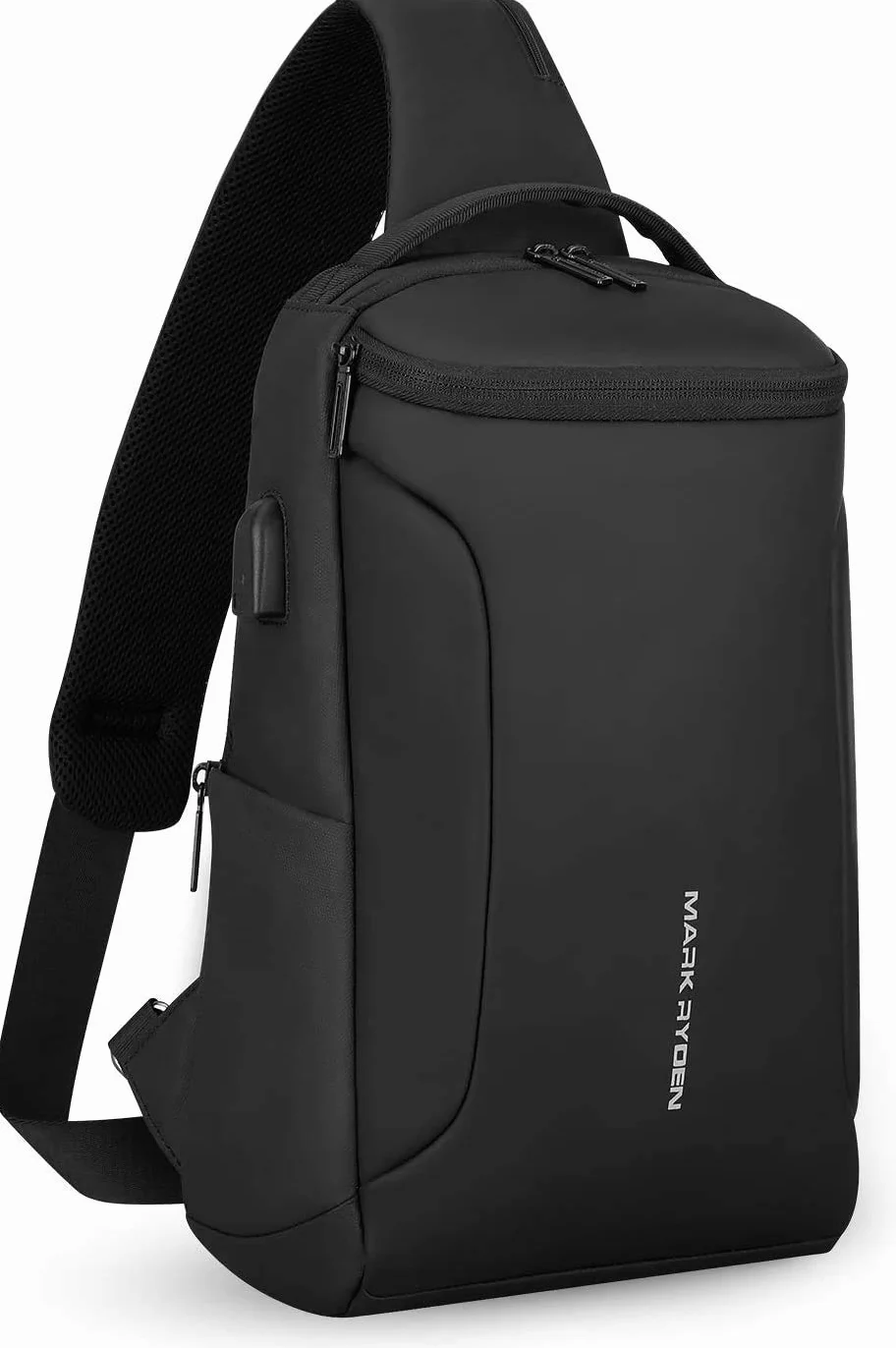 Muzee Umhängetasche，wasserdichter Crossbody Rucksack ，Diebstahlsicherung Rucksack mit mehreren Taschen，lässiger Herrenrucksack (für 10,5-Zoll-iPad)