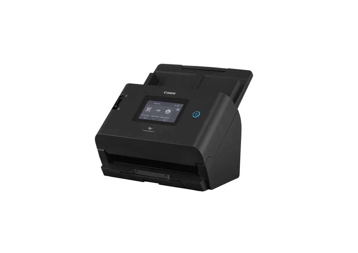 Canon imageFORMULA DR-S350NW, Desktop Dokumentenscanner, Scannen mit Webbrowser und direktem Auftragsscan, 4.3”Touch-Panel, SuperSpeed USB 3.2, LAN und WiFi (2.4GHz/5GHz)