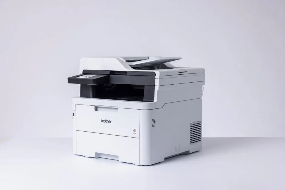 Brother MFC-L3760CDW - Kompaktes 4-in-1 Farb-LED Multifunktionsgerät mit WLAN/LAN, ADF und Automatischem Duplexdruck