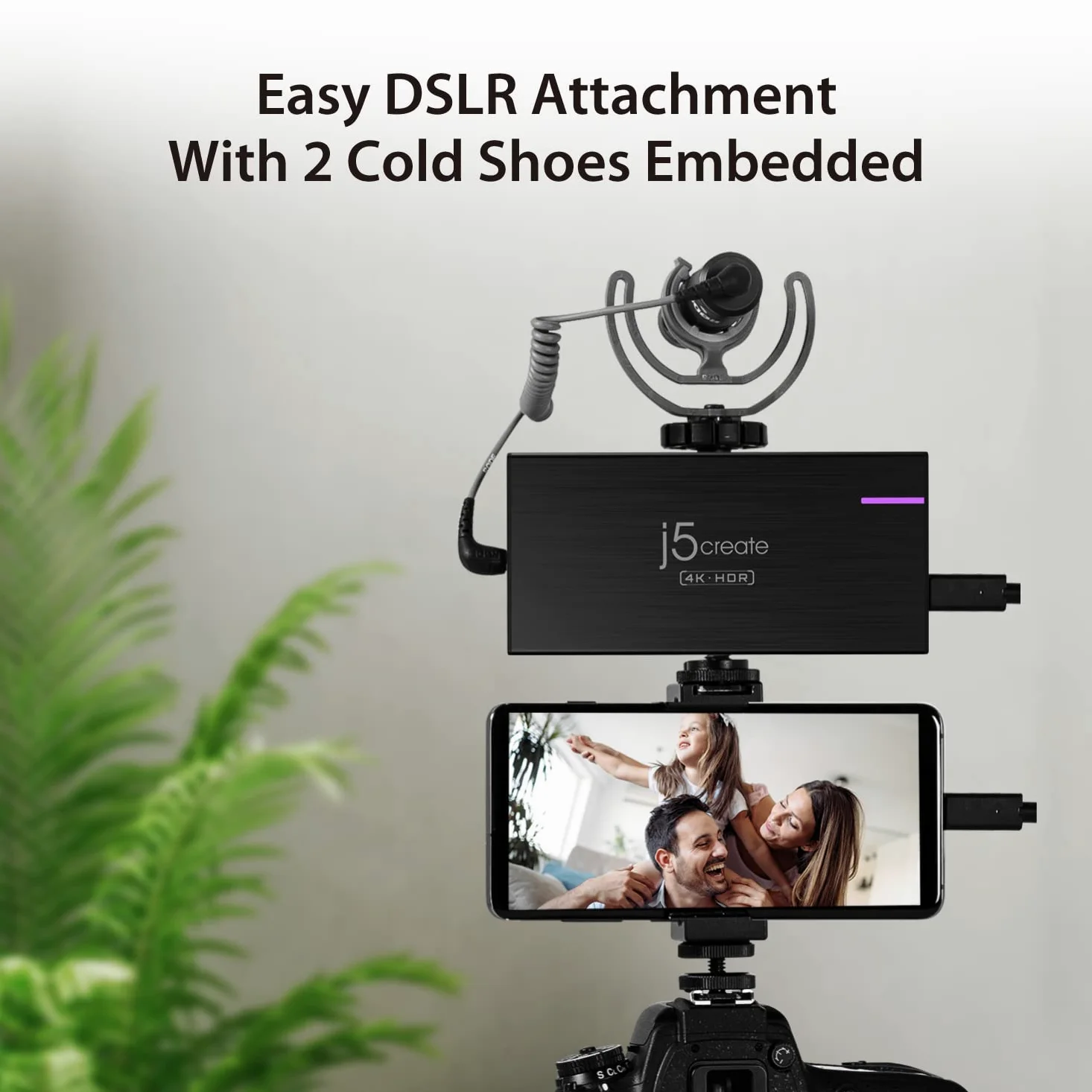 j5create 4K Game Video Capture Card mit PD 60W Pass-Through Charging, Streaming und Aufnahme von 4K Video auf PS5, PS4, Xbox, Switch, Arbeit mit OBS, Twitch, YouTube (JVA14)