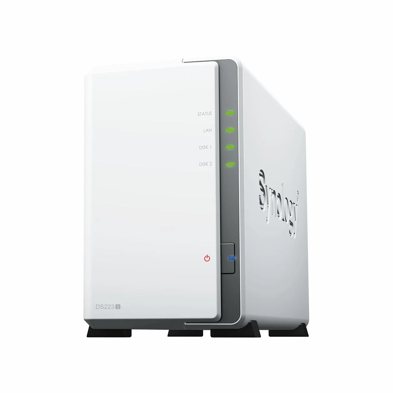 Synology DS223j 2-Bay Diskstation NAS (Realtek RTD1619B 4-Core 1.7 GHz 1GB DDR4 Ram 1xRJ-45 1GbE LAN-Port) 8TB Bundle mit 2 x 4TB Seagate IronWolf NAS HDDs (ST4000VN006)
