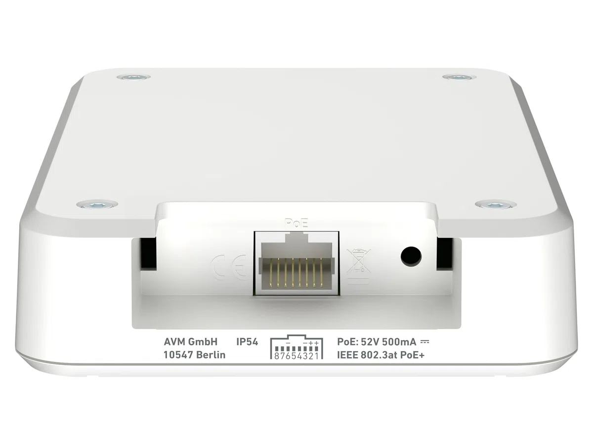 FRITZ!Repeater 1610 Outdoor | erhöht WLAN-Reichweite im Außen- und Innenbereich | Wi-Fi 6 mit bis zu 3.000 MBit/s | Staub- und spritzwassergeschützt | Power Over Ethernet | deutschsprachige Version