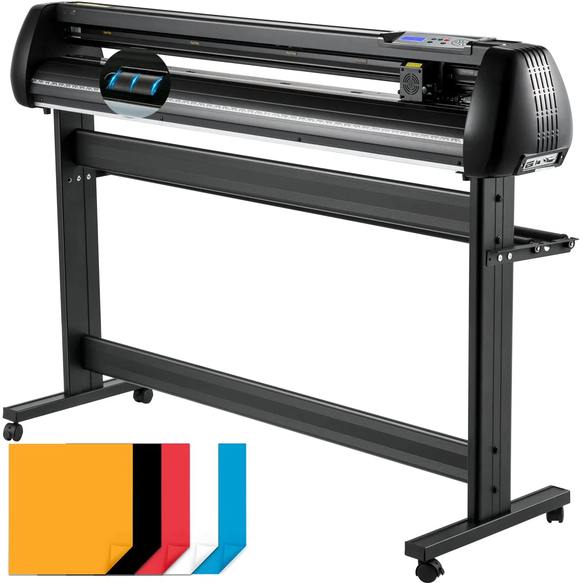 VEVOR Schneidegerät 135 cml Vinyl Cutter Halbautomatische DIY Vinyl Drucker Schneidemaschine Manuelle Positionierung Zeichen schneiden mit Bodenständer Signmaster Software