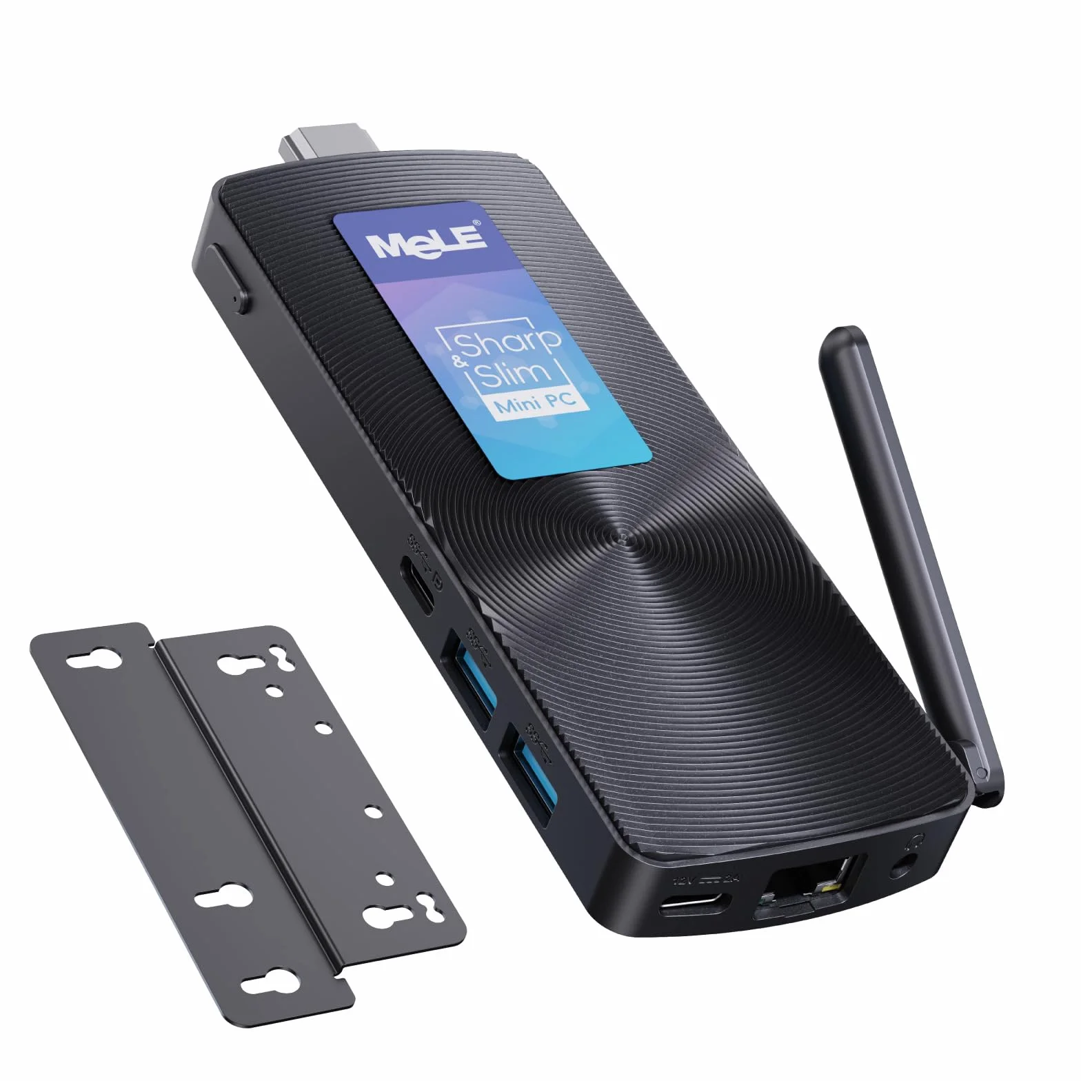 MeLE PCG02 Lüfterloses PC-Stick, N100 8GB 128GB, Ohne OS, Linux/Ubuntu | N100 bis zu 3.4GHz, 8GB Arbeitsspeicher, 128GB Speicher, Kein Betriebssystem vorinstalliert Dual-HDMI 4K, VESA-Halterung, ...