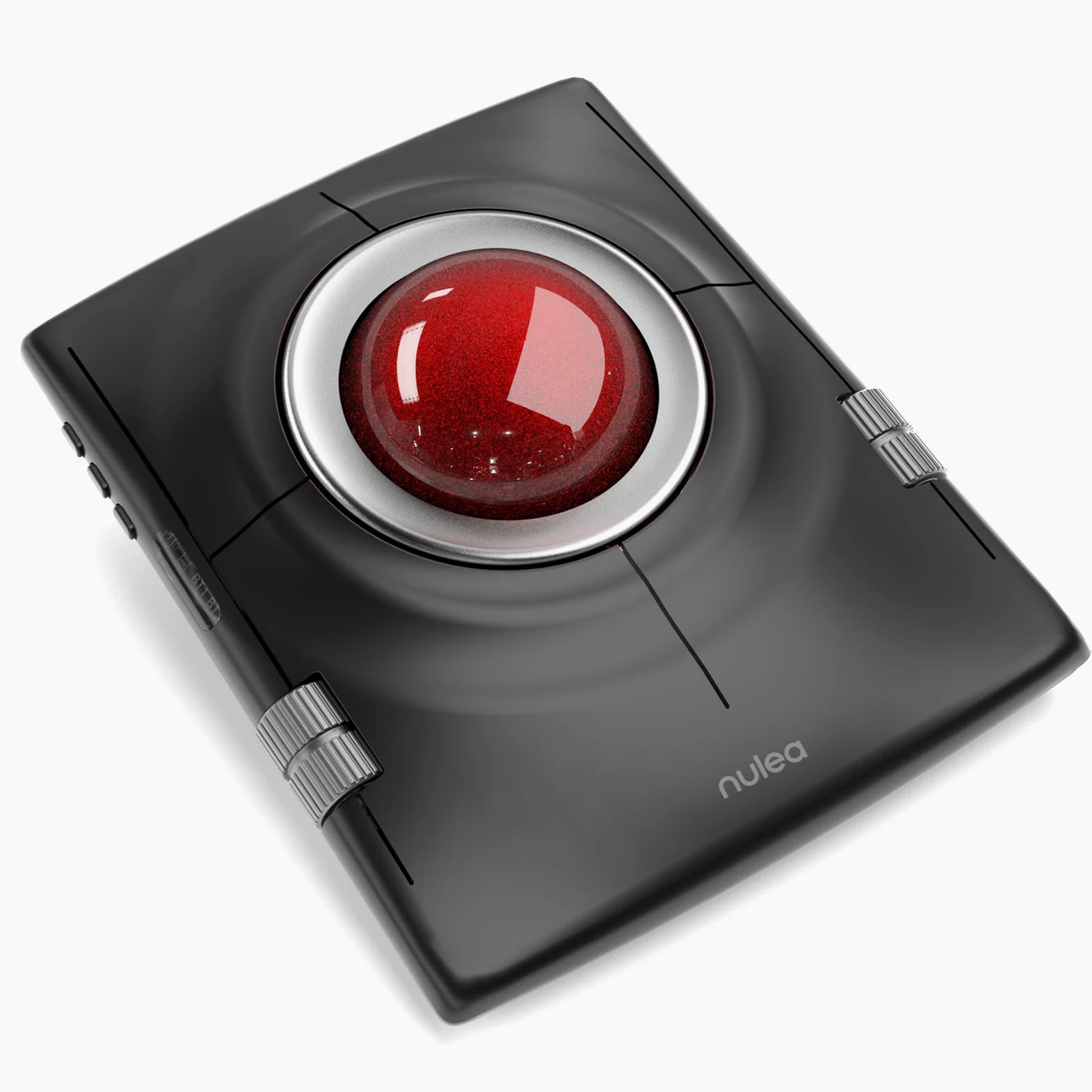 Nulea Wireless Trackball Maus, Ergonomischer 55mm Trackball, Einstellbarer DPI für Präzise Steuerung, Links- oder Rechtshänder Kompatibel, Wiederaufladbar, Multi-Device Bluetooth 2.4GHz für PC, Laptop