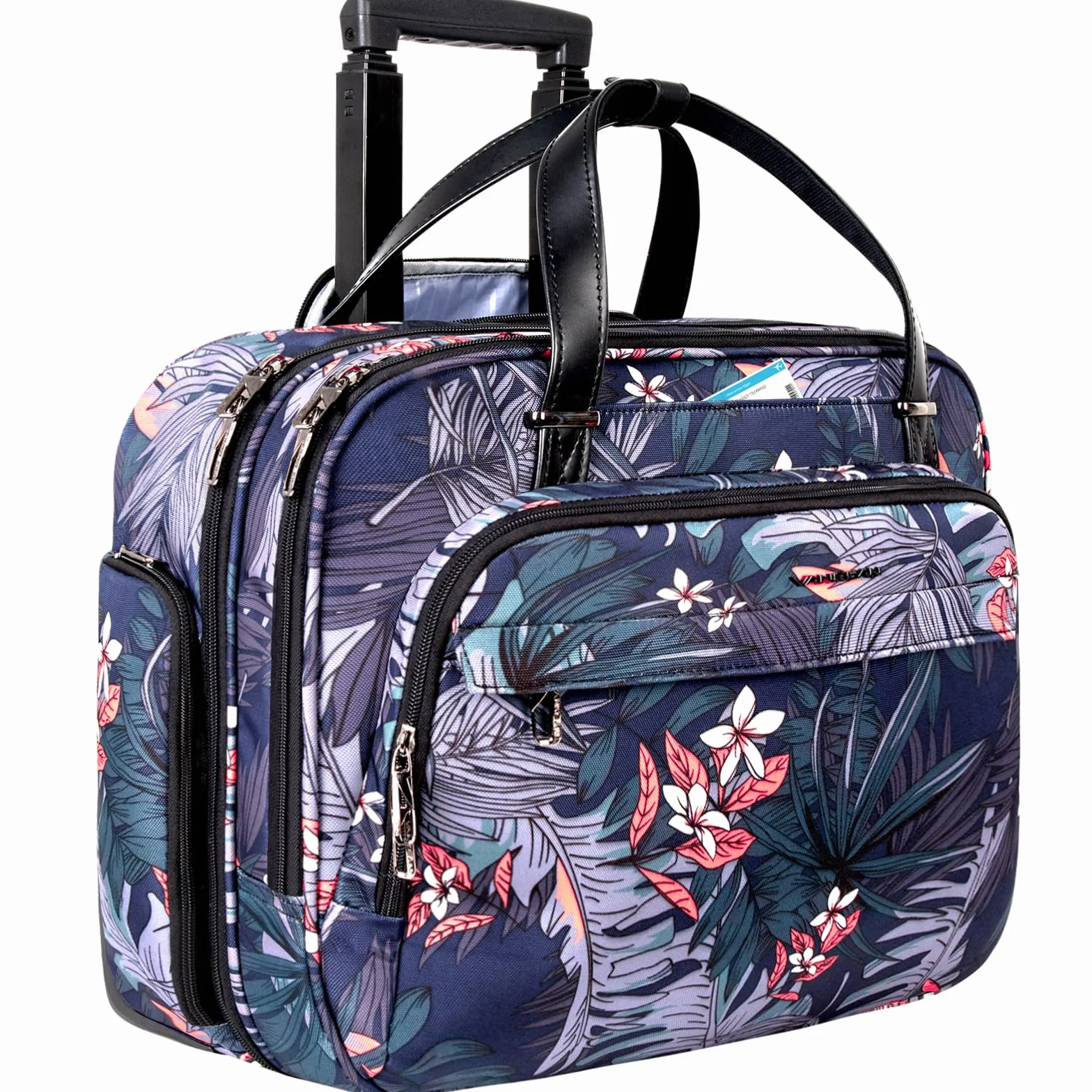 VANKEAN Laptoptasche mit Rollen, für Damen und Herren, Roll-Aktentasche für Laptops bis zu 39,6 cm (15,6 Zoll)
