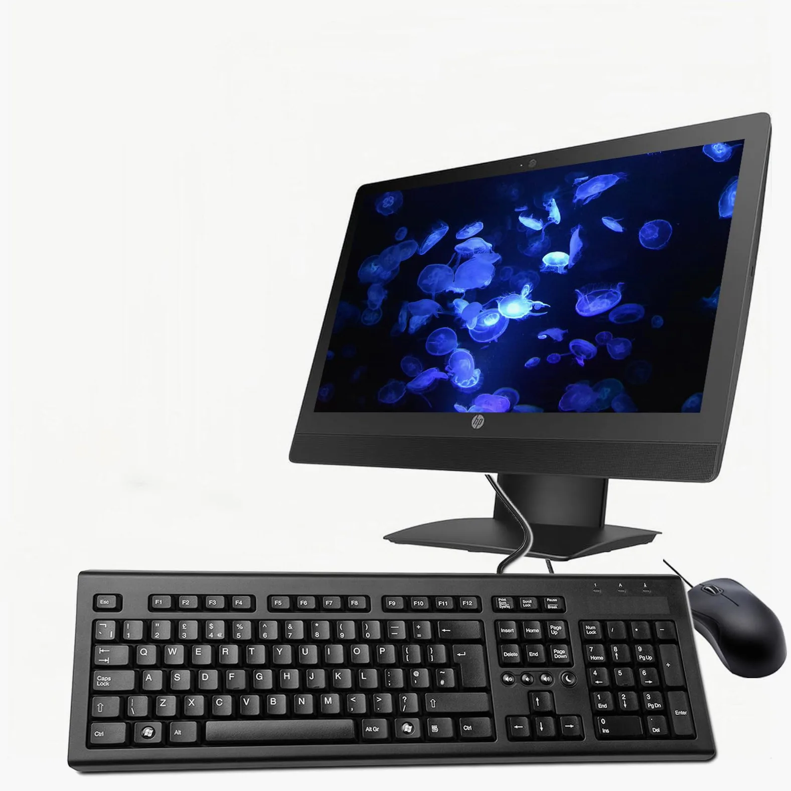HP ProOne 600 G3 All in One Desktop Computer PC, Mit 21.5-Zoll-Monitor, Intel Core i5-6500, 8GB RAM, 256GB SSD, US Tastatur, Windows 11 Pro (Generalüberholt)
