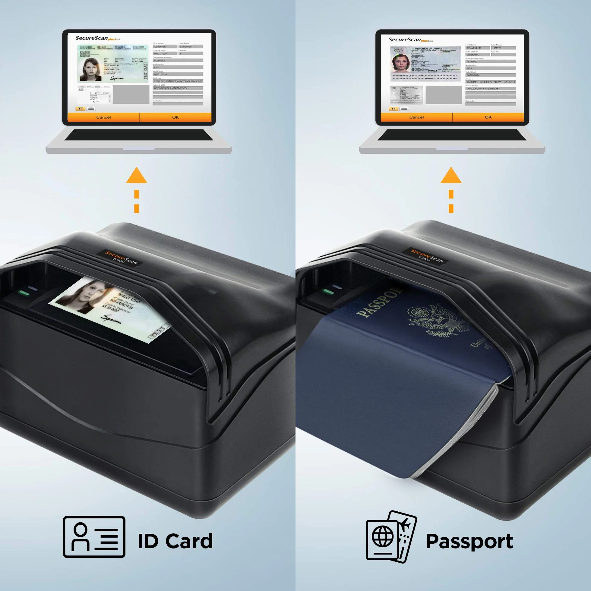 Plustek X-Mini Passport & ID Card Scanner