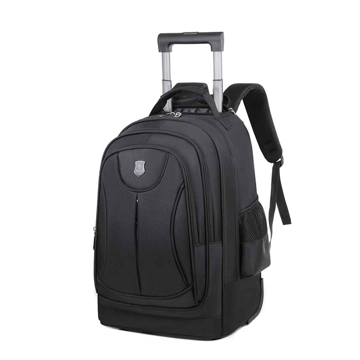 FANDARE 35L Laptop-Trolleys Herren Rollerrucksack 2 IN 1 Business Wandlungsrucksack Reiserucksack mit Rollen Trolley-Rucksack Rollen Handgepäck Notebook bis 15.6 Zoll Arbeit Aaktenkoffer Schwarz