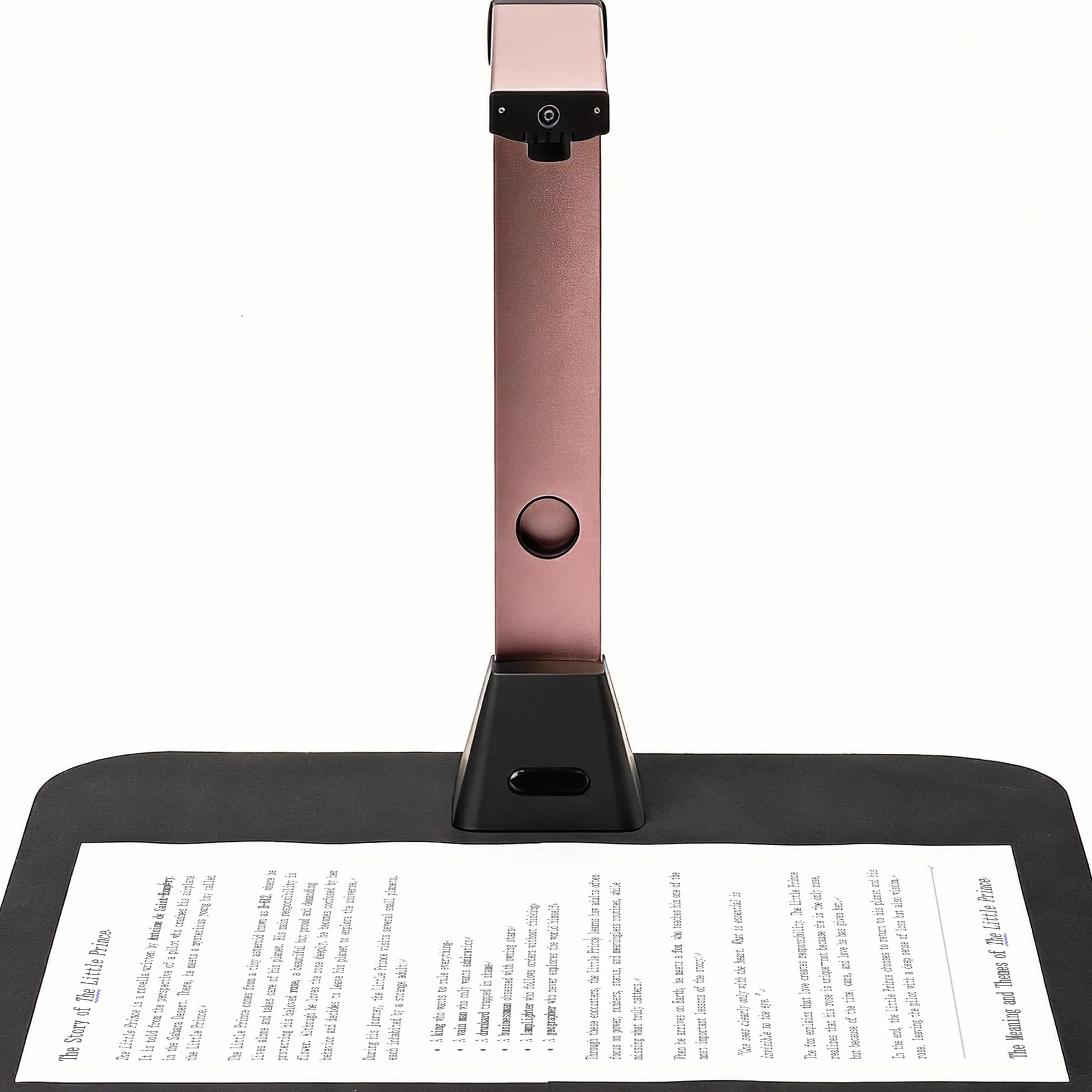A3 Tragbarer Dokumentenscanner: 13 MP Hochauflösende Dokumentenkamera mit OCR für 130 Sprachen Kurvenkorrektur USBAnschluss Windows Kompatibel (Nicht für Mac) ideal für Heim Büro Schule
