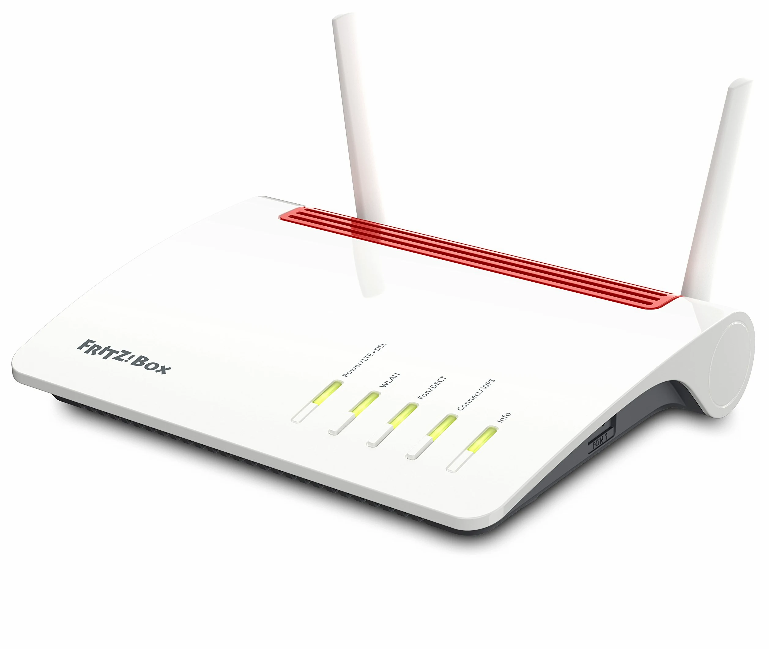 FRITZ!Box 6890 (LTE- oder DSL-Modem, bis 300 MBit/s, WLAN AC+N bis 1.733 (5 GHz) und 800 (2,4 GHz) MBit/s, 4 x Gigabit-LAN), geeignet für Deutschland (Generalüberholt)