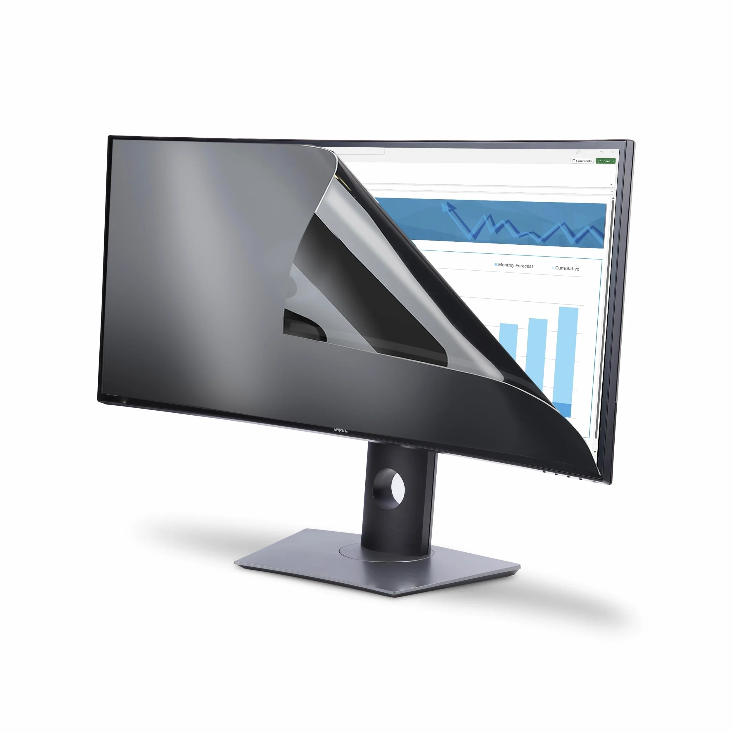 StarTech.com Monitor Blickschutzfolie für Dell P3424WE Curved 21:9, Bildschirm Sichtschutzfolie/Blaulichtfilter, TAA-konform
