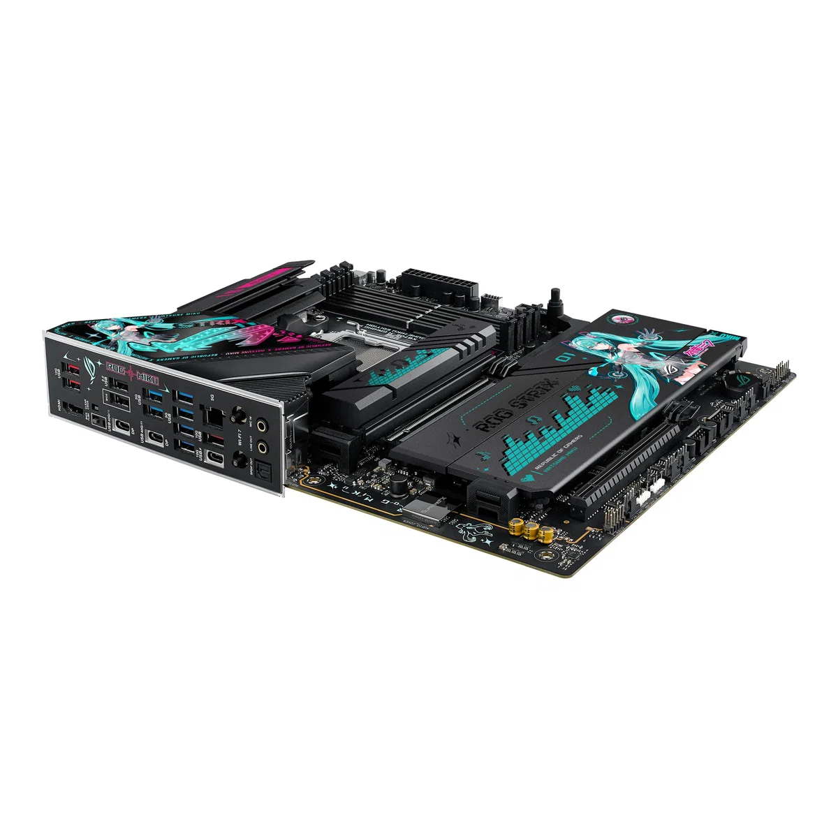 ASUS ROG Strix X870E-H Gaming WIFI7 Mainboard Sockel AMD AM5 (ATX, DDR5, WiFi 7, 4X M.2, PCIe 5.0, 2X USB4, PCIe Slot Q-Release, Aura Sync)