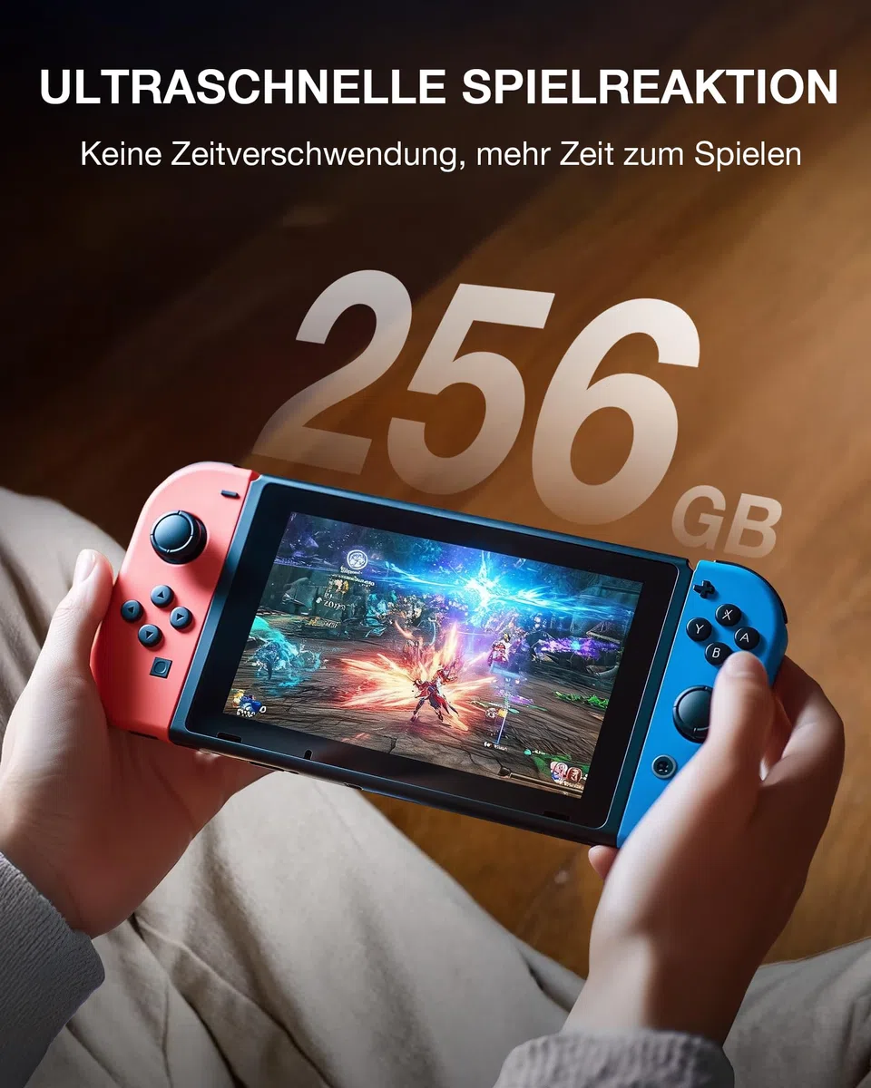 256 GB LT100 microSDXC UHS-I Speicherkarte mit Adapter - bis zu 170 MB/s, C10, U3, V30, Full HD, A2, Micro-SD-Karte für Smartphones, Tablets, Kameras, Spielekonsolen und Drohnen (1 Stück)