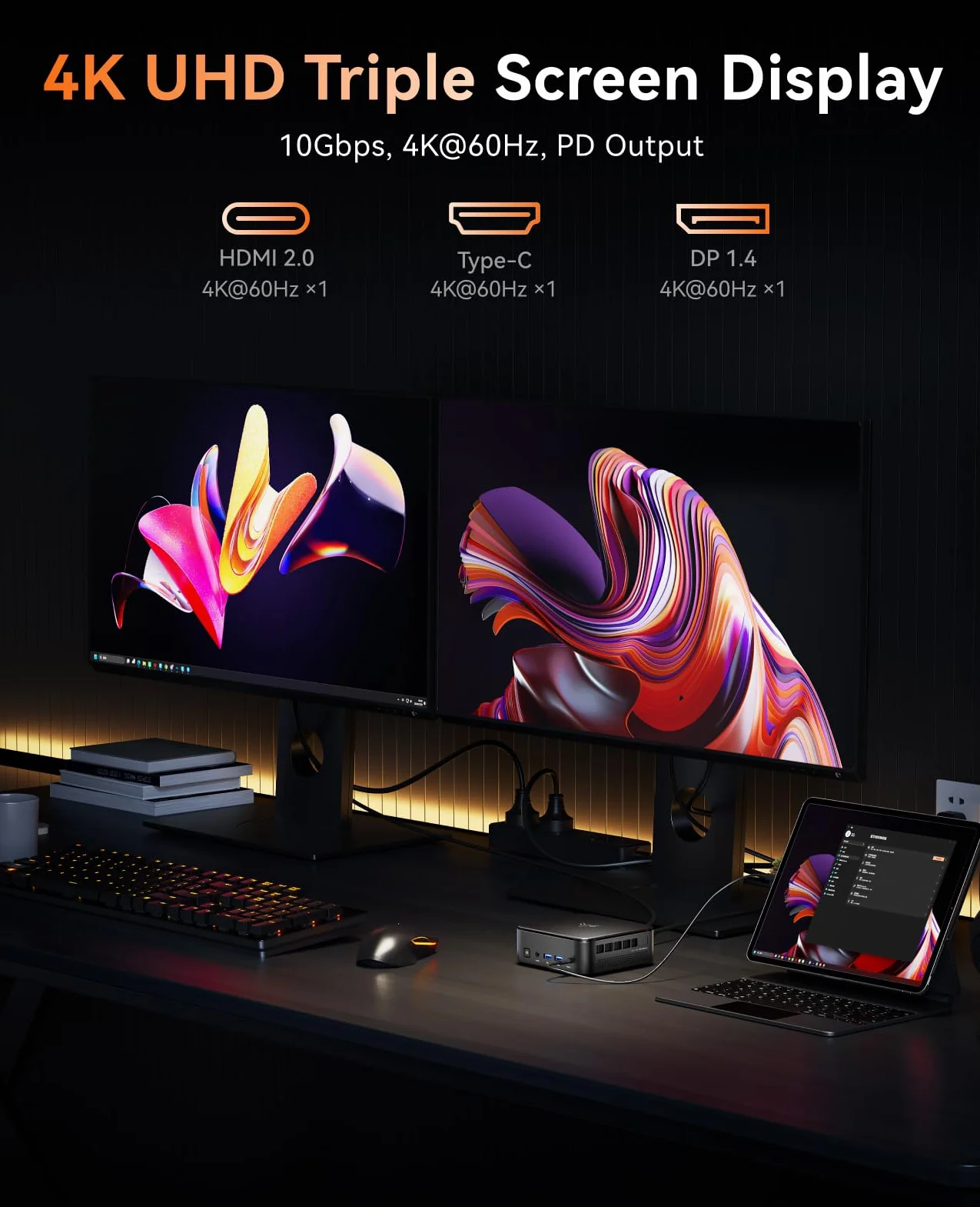 NiPoGi E3B Mini PC AMD Ryzen 5 7430U(Bis zu 4,3GHz) 16GB LPDDR4 512GB SSD mit AMD Radeon Graphics Micro Desktop Computer Für Büro/Heimkino/Meeting/Business/Trip |WiFi 6|BT 5.2|USB3.2