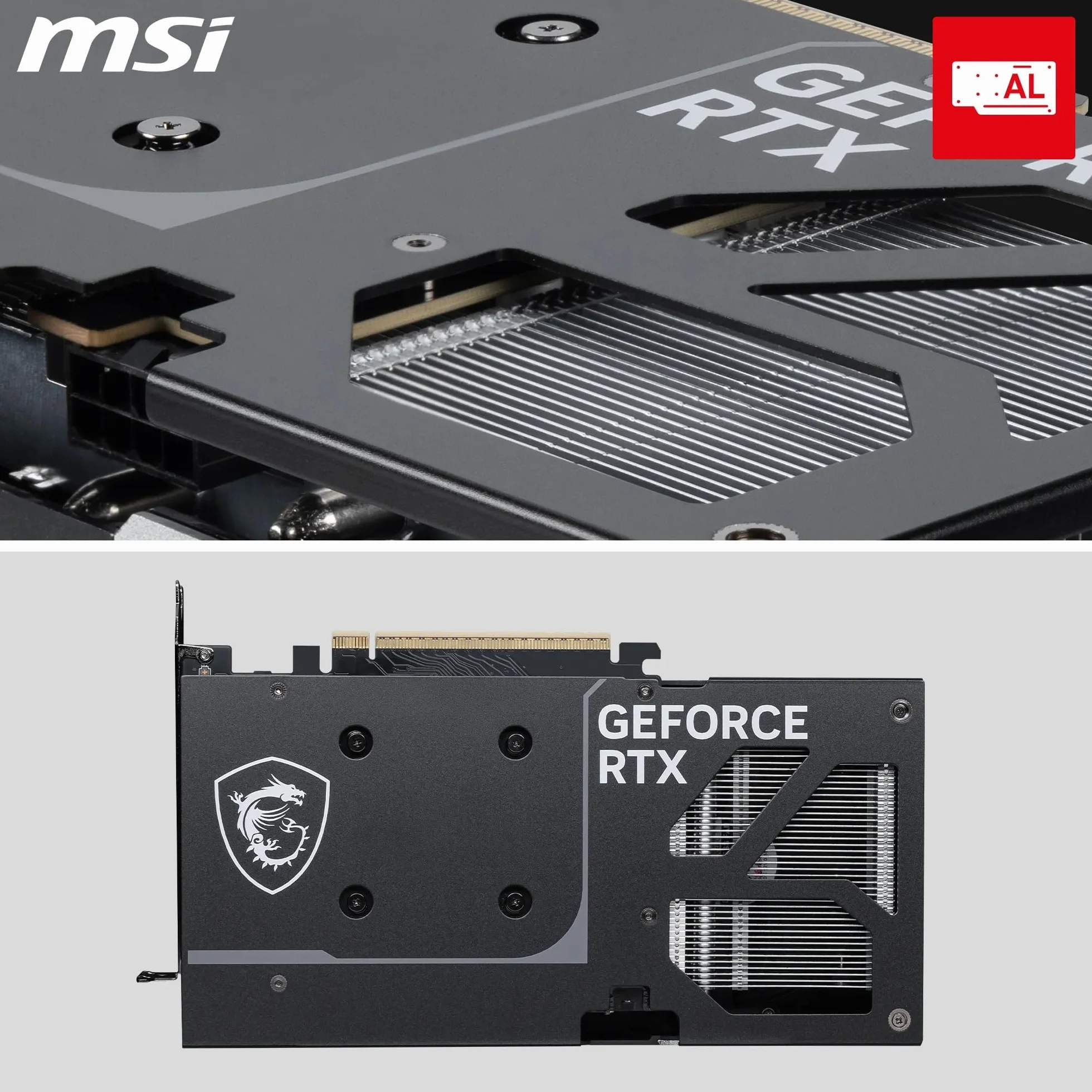 MSI GeForce RTX 5060 Ti 8G Ventus 2X OC Plus - 8GB GDDR7 (28Gbps/128-bit), PCIe 5, Boost: 2602 MHz, HDMI 2.1b, DisplayPort 2.1b, Extra Core-Pipes