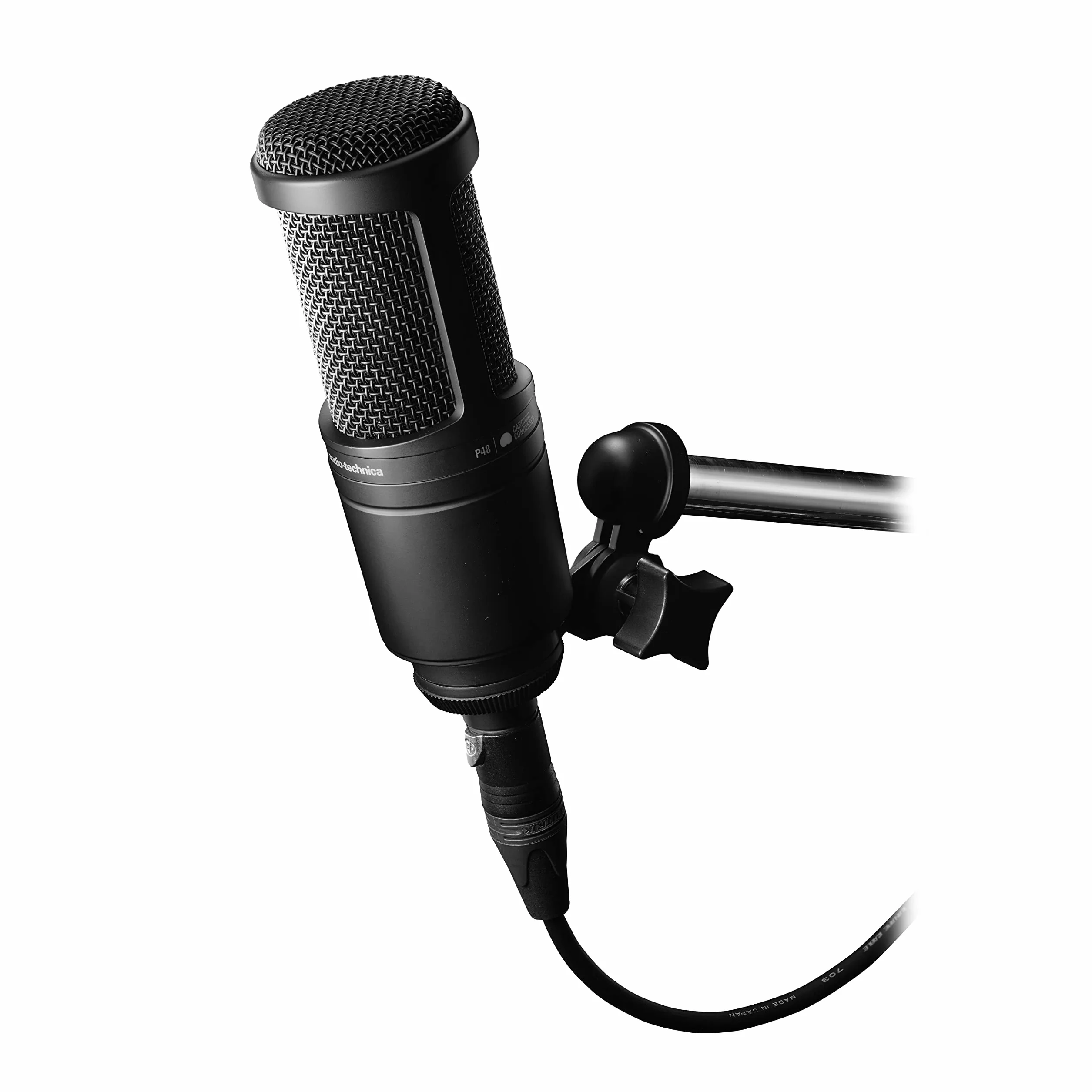 Audio-Technica 2020 Kondensatormikrofon mit Nierencharakteristik Schwarz