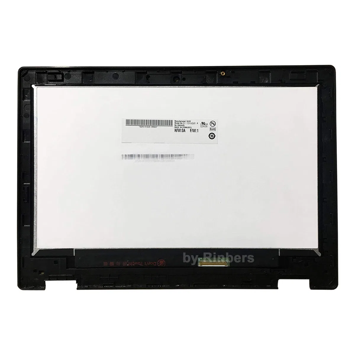 Partsatoz 11,6 Zoll HD 1366 x 768 IPS LED LCD Display Touchscreen Digitizer Montage mit Rahmenblende Ersatz für Acer Chromebook 11 Spin 511 R752T R752TN Serie 6M.H92N7.001 (kein EMR)