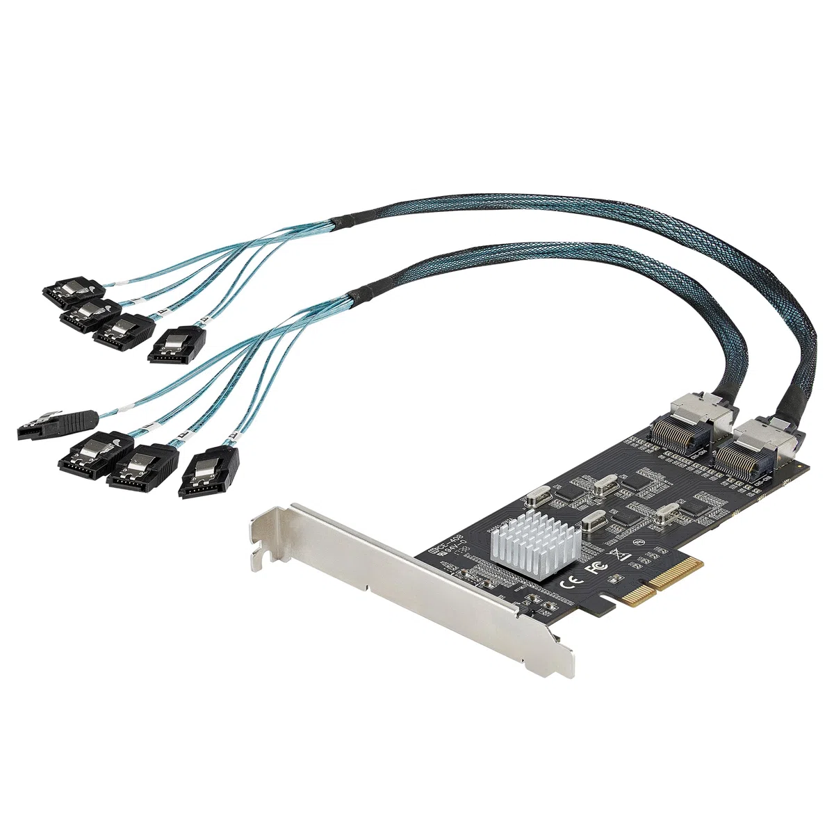 StarTech SATA PCIe Controller 8 Port - 6 Gbit/s PCI Express Adapter - PCIe Schnittstellenkarte - PCI-e x4 Gen 2 zu SATA III, HDD/SSD (8P6G-PCIE-SATA-CARD)