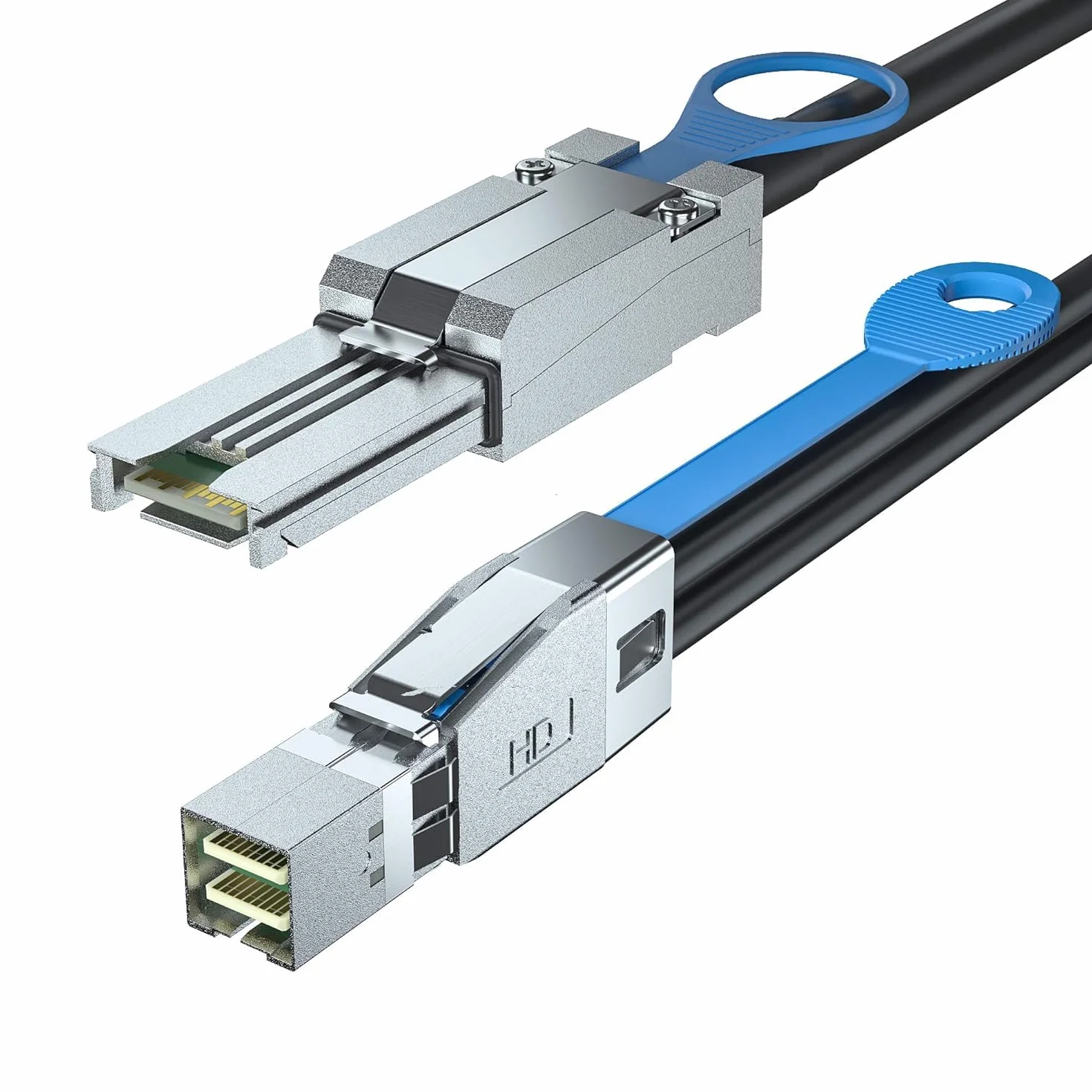 HiFiber Mini SAS SFF-8088 auf SFF-8644 Raid Kabel für HD-Datenserver mit hoher Packungsdichte, 6 Gbps, 2 meter (6.6ft)