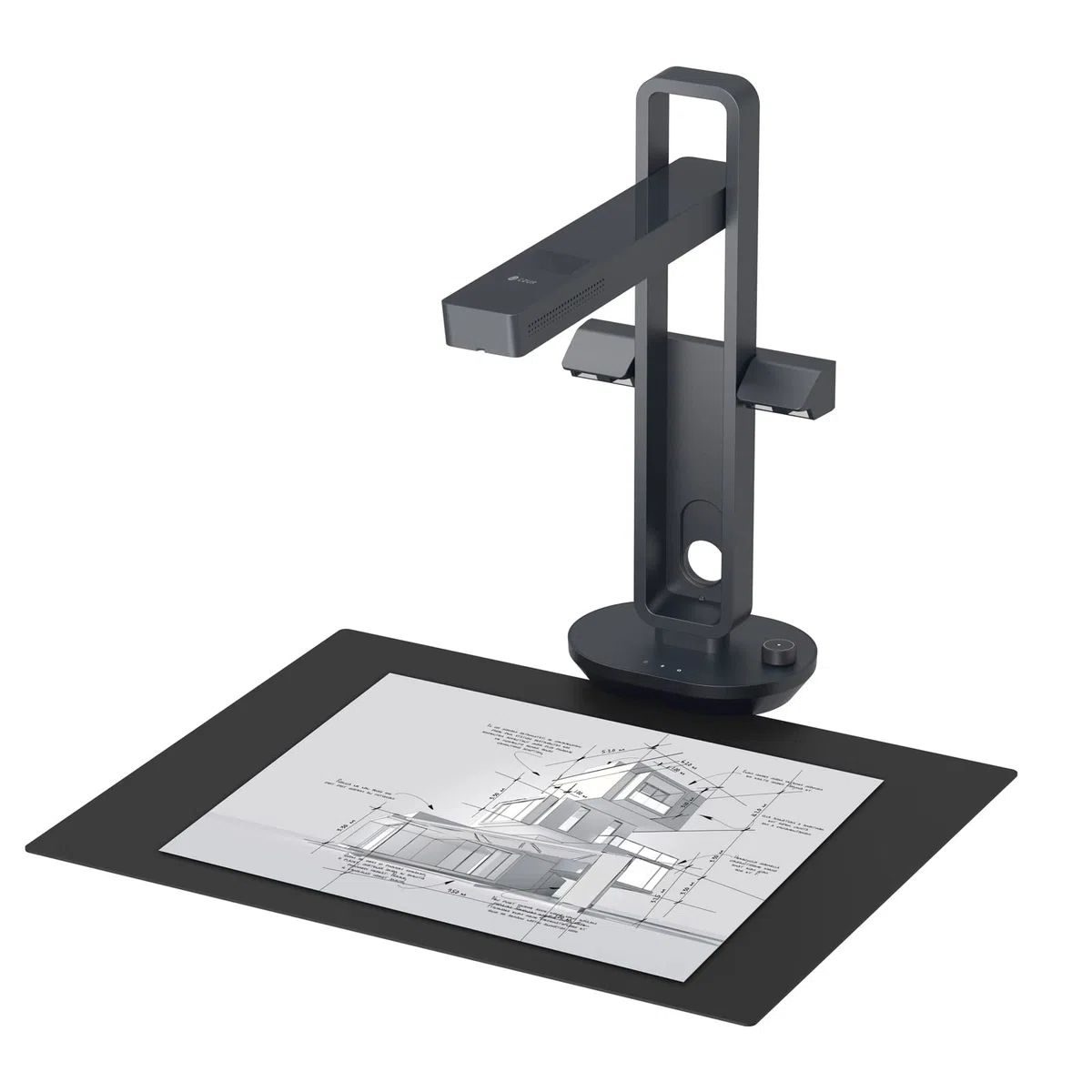 CZUR Buchscanner 14MP Scanner mit Led Schreibtischlampe, Dokumentenscanner mit OCR für Win und Mac, HD Dokumentenkamera scan bis zu A3 (Aura Pro)