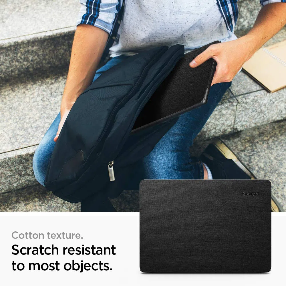 Spigen Thin Fit Kompatibel mit MacBook Air A2337 M1, A2179, A1932 Retina 13 Zoll Hülle (2020/2019/2018) - Schwarz