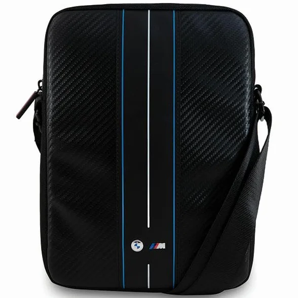 CG Mobile BMW Tasche BMTB10COMSCAKL 10" Schwarz Carbon Blue Stripes