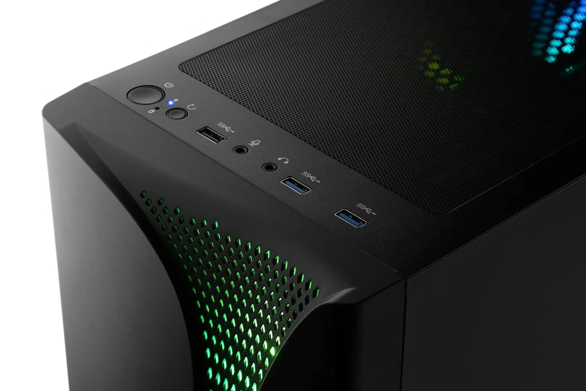 Gaming PC mit Windows 11 Pro | AMD Ryzen 7 5700 8X 3.7 GHz | RTX 5060 Ti | 1000 GB M.2 NVMe | 32 GB DDR4 RAM | Computer für Zocker, Gamer Desktop Rechner zum Spielen | A16004