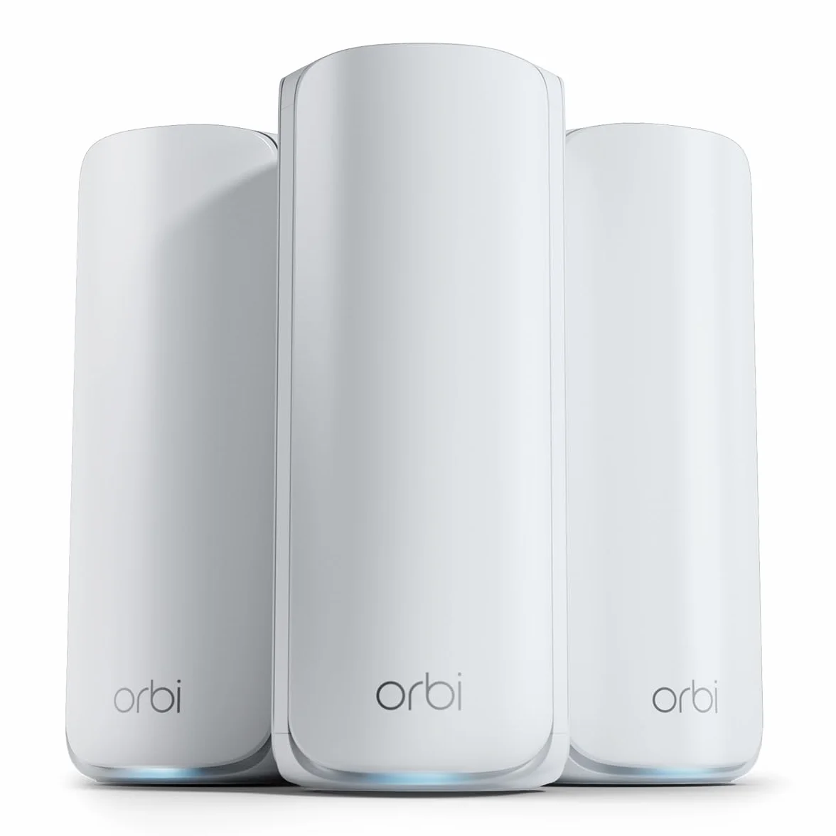 NETGEAR Orbi Serie 770 | Mesh WiFi 7 System | RBE773 | Mesh WiFi 7 Router und 2 Satelliten | Bis zu 11 Gbit/s | Abdeckung bis 540 m² | 100 Geräte | 2,5-GB-Internetport | Tri-Band BE11000 | 3 Pack